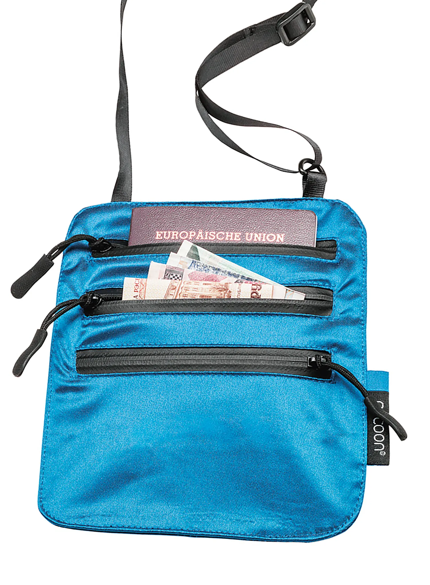 Rankinė Cocoon Secret Neck Wallet - Silk - blue lagoon
