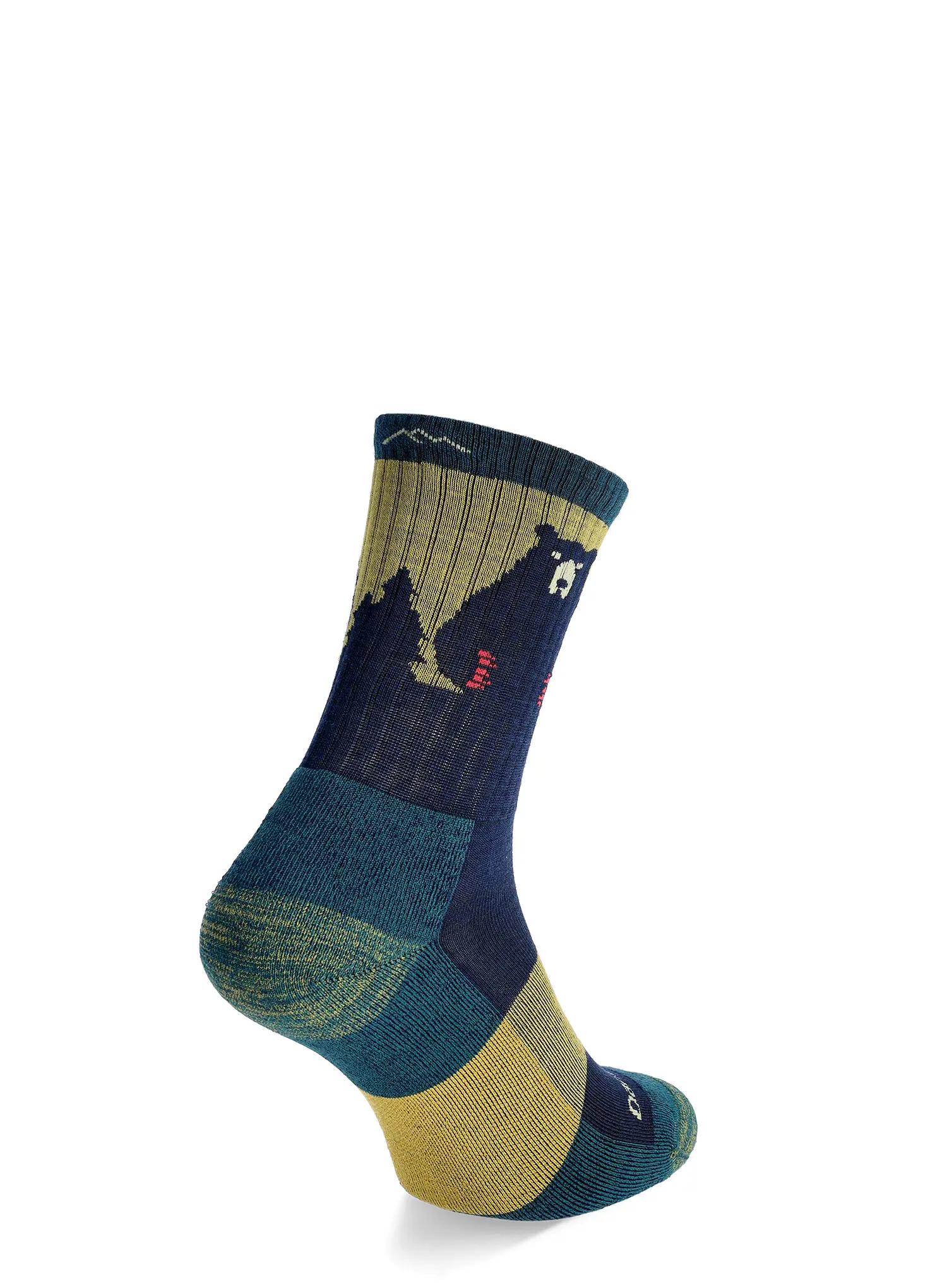 Moteriškos žygio kojinės Darn Tough Bear Town Micro Crew Lightweight - dark teal