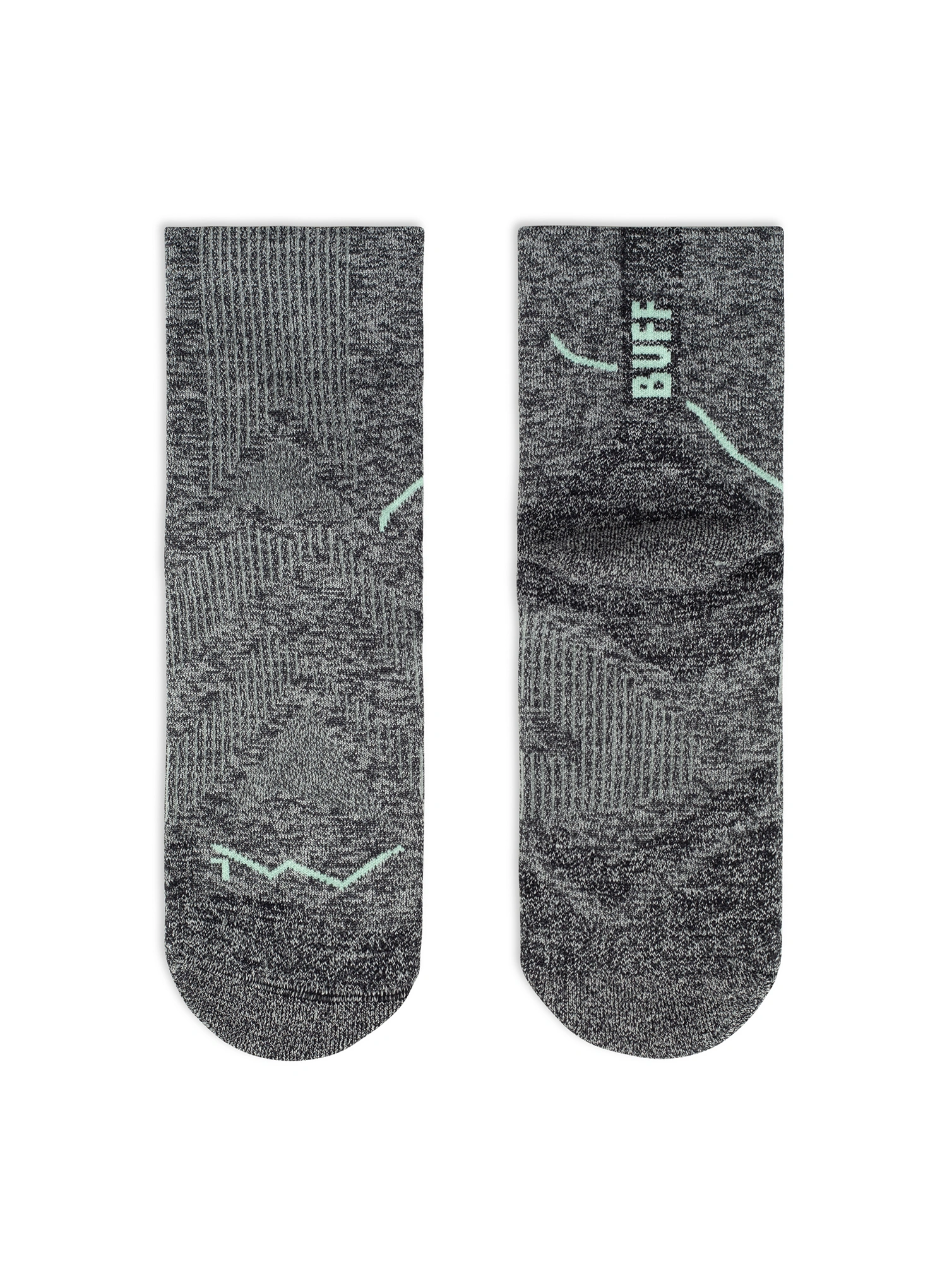 Kojinės bėgimo Buff Dryflx Quarter Sock DQ - light grey