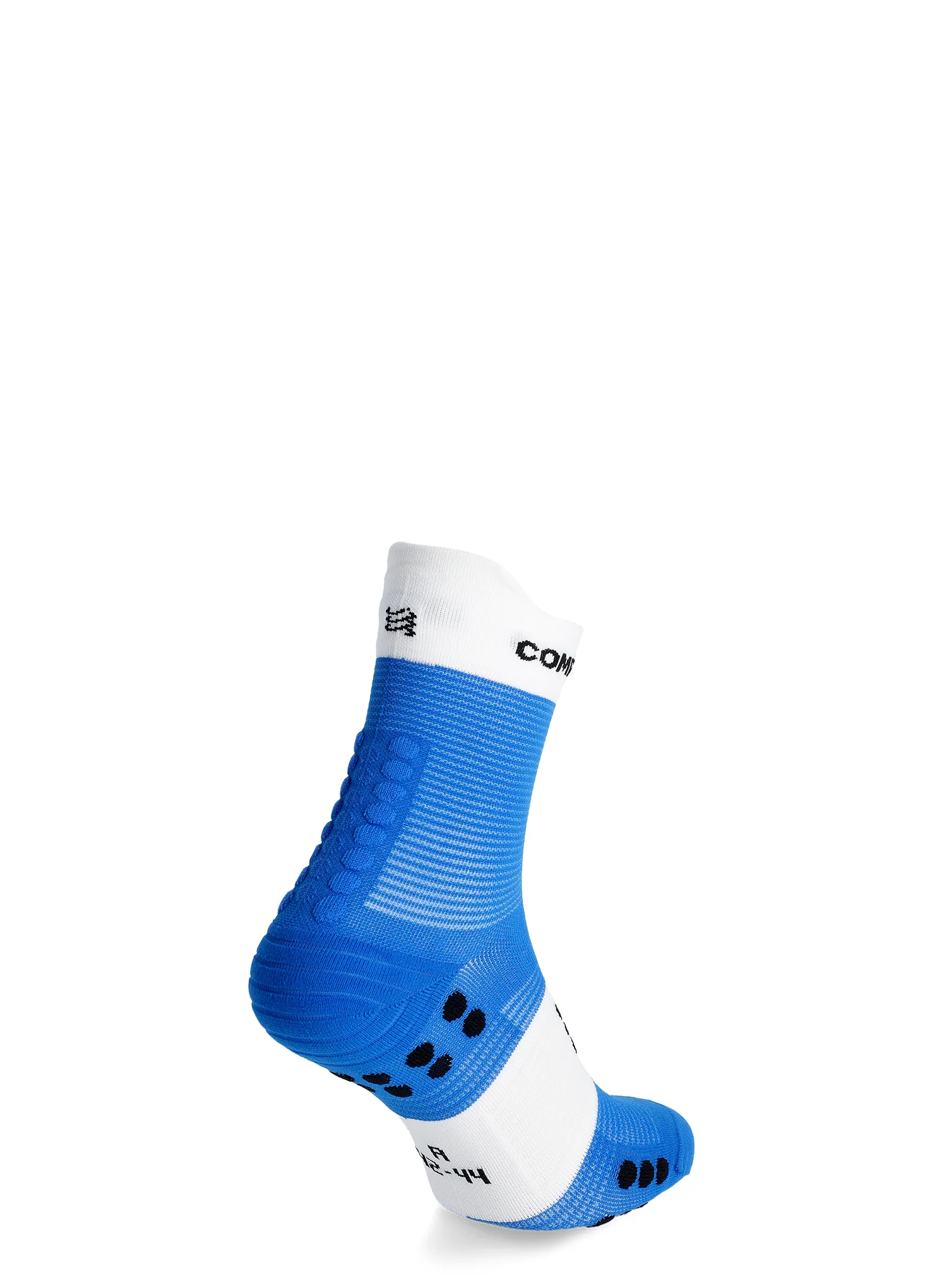 Kojinės bėgimo Compressport Pro Racing Socks v4.0 Run High - princess blue/white