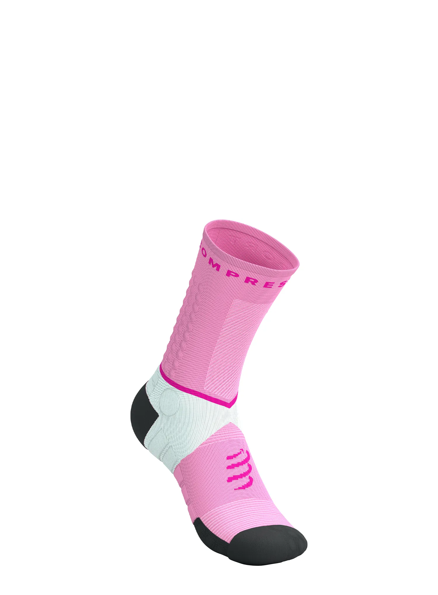 Kojinės bėgimo Compressport Ultra Trail Socks v2.0 - begonia/neon pink