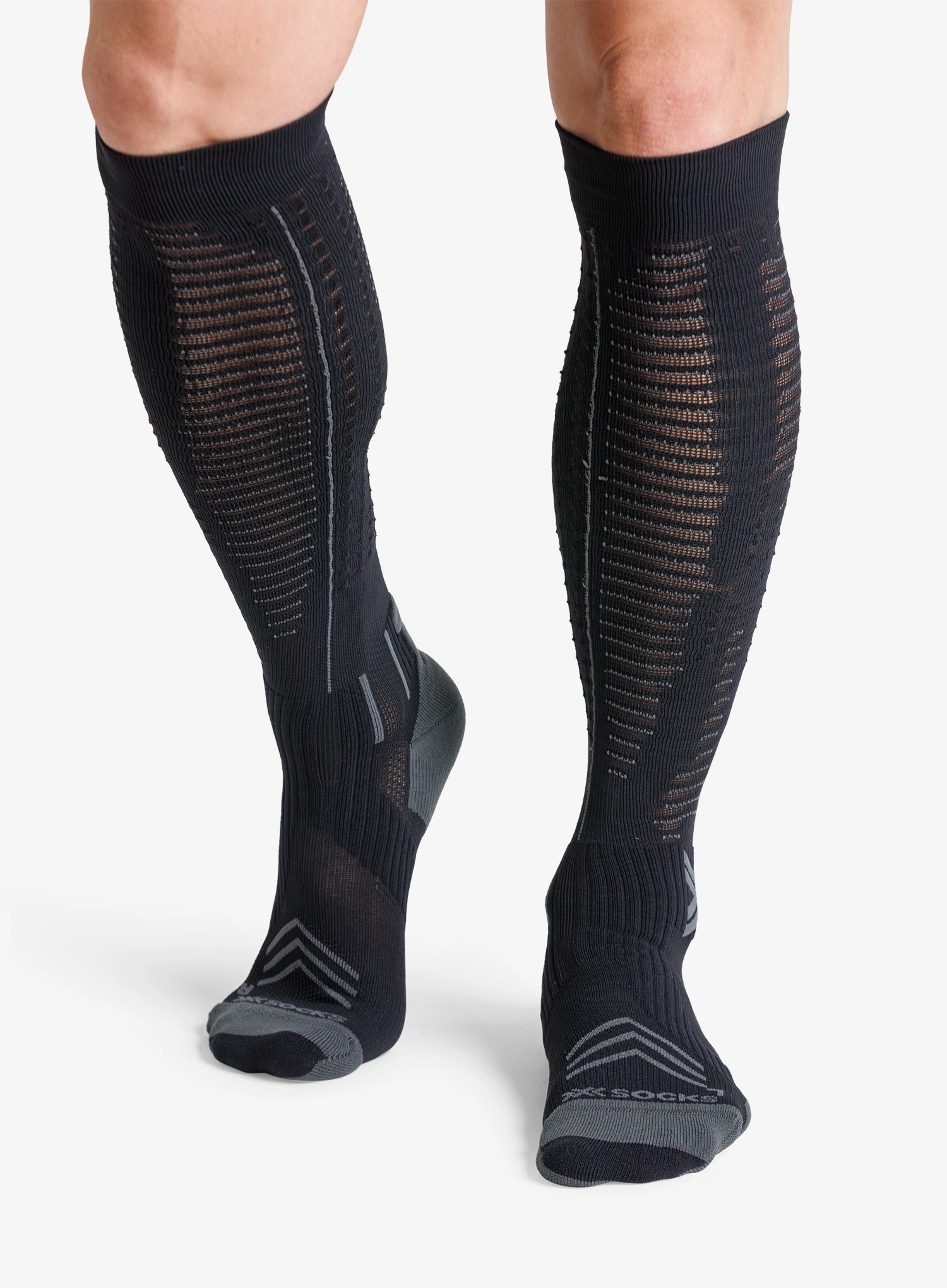 Kojinės bėgimo X-Socks Run Expert Effektor Otc - black/charcoal
