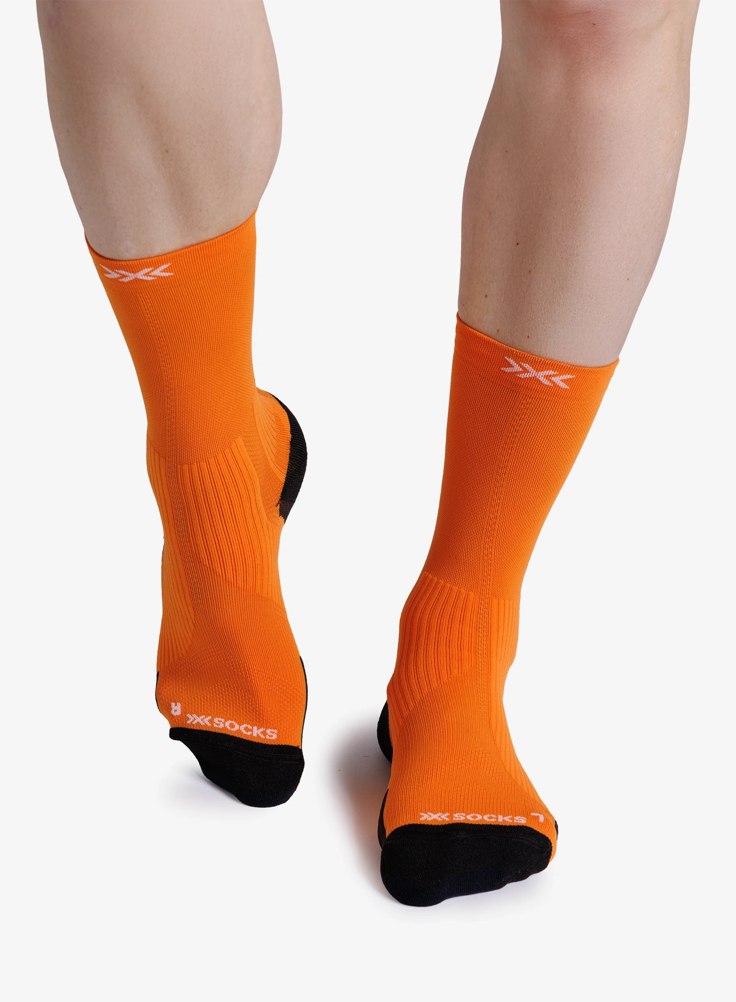 Kojinės bėgimo X-Socks Trailrun Perform Crew - flame orange