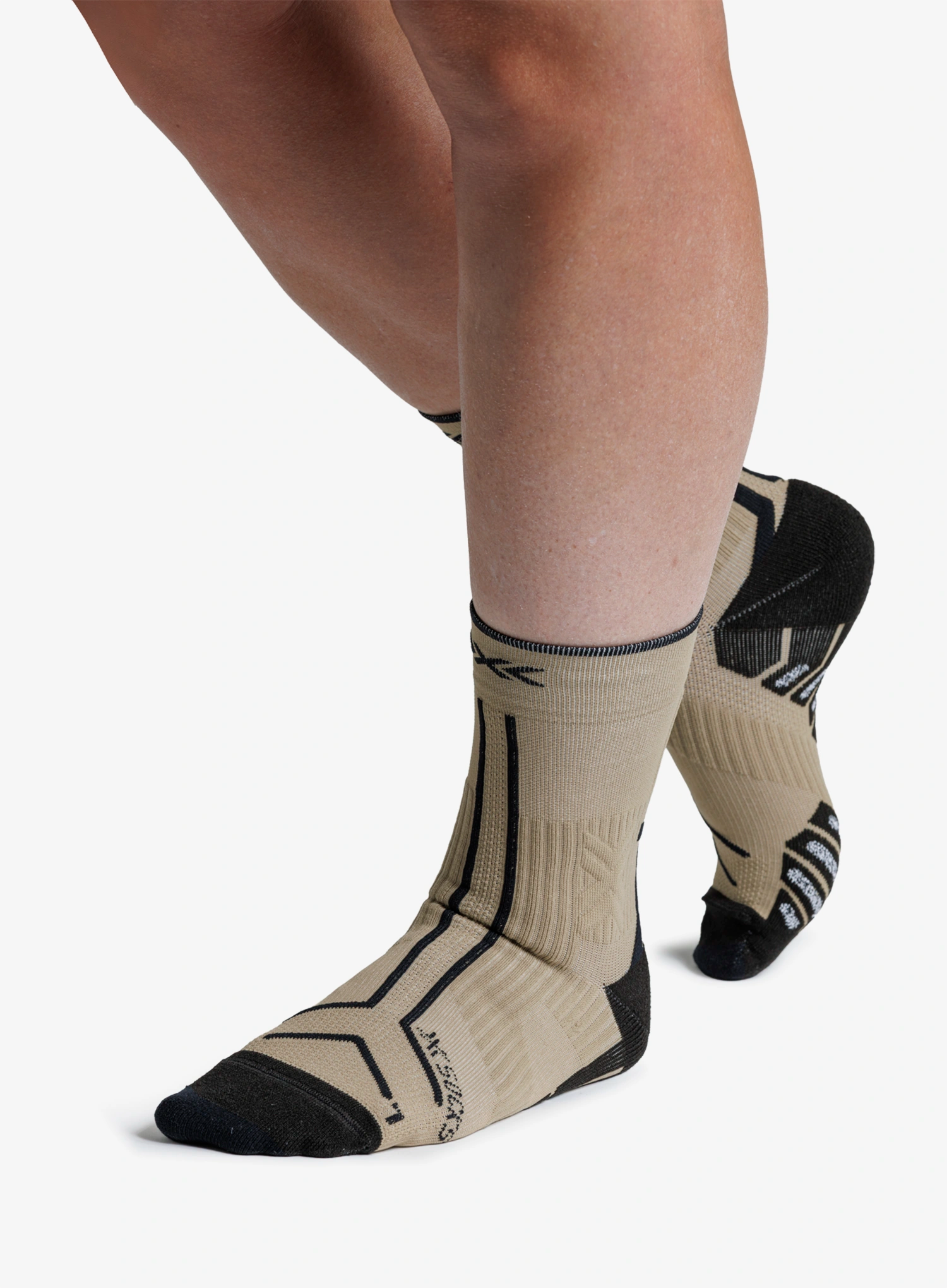 Kojinės bėgimo X-Socks Trailrun Terraskin Expert Crew - sand/dark sand