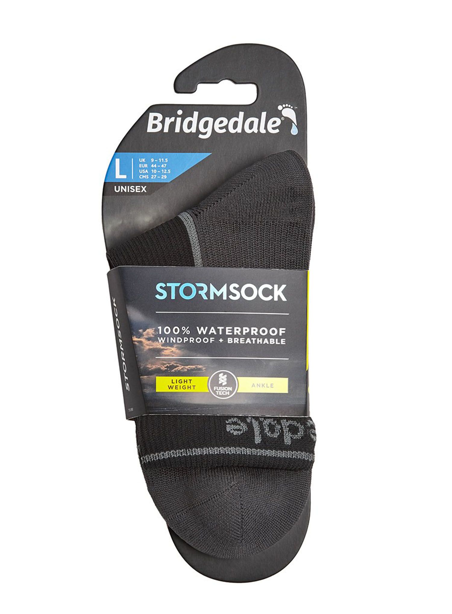 Kojinės Bridgedale StormSock Lightweight Ankle - black/grey