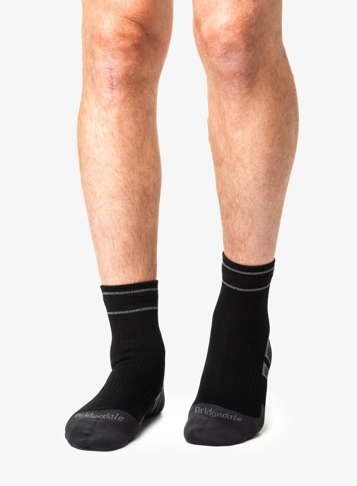 Kojinės Bridgedale StormSock Lightweight Ankle - black/grey