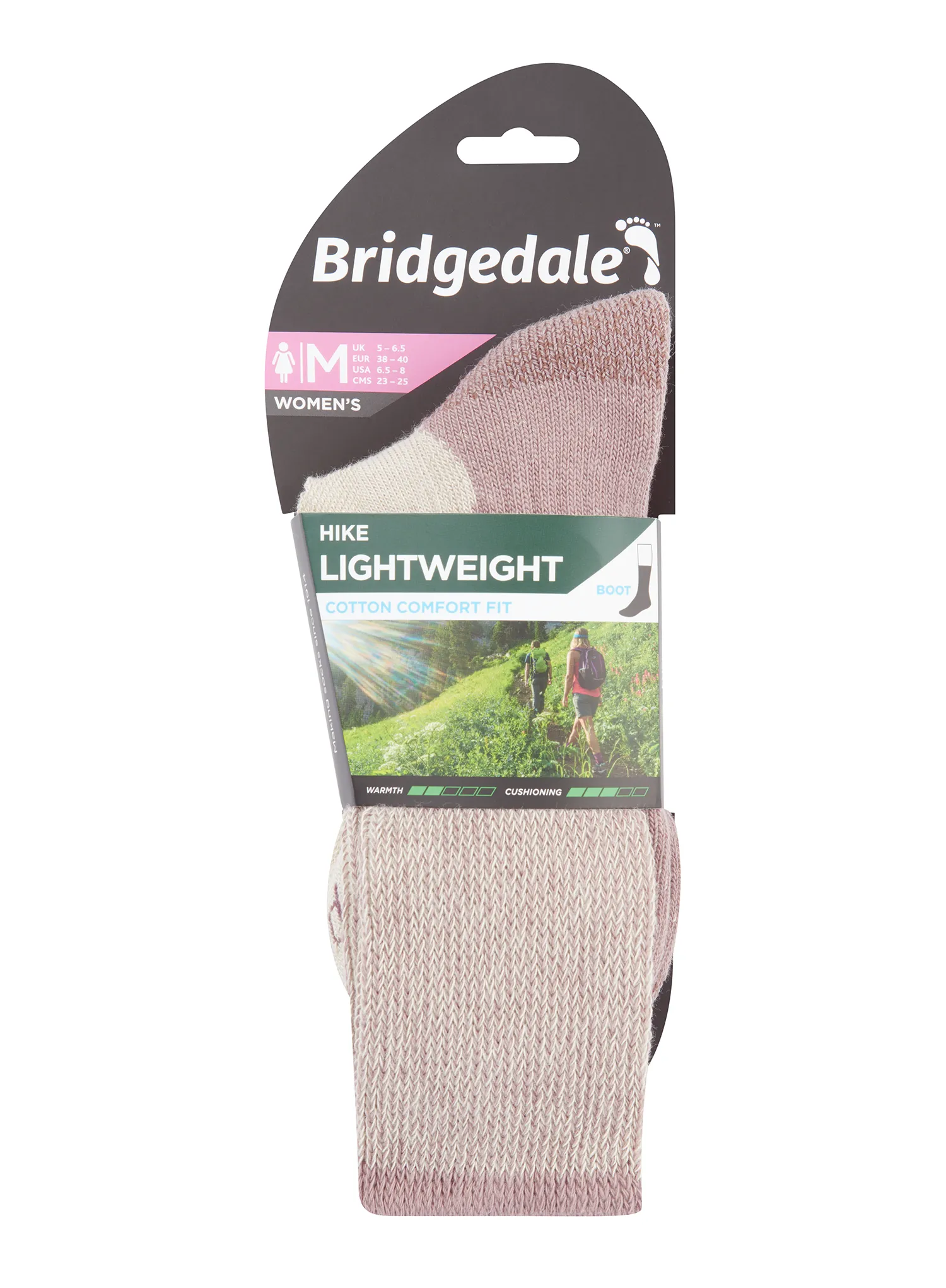 Moteriškos kojinės Bridgedale Hike Lightweight Coolmax Comfort Boot - sand