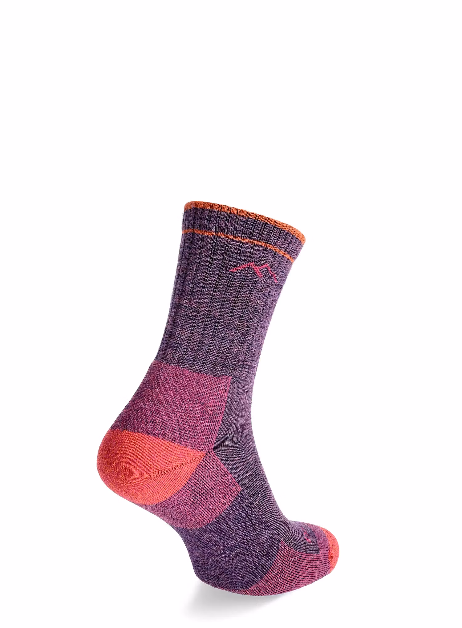 Moteriškos kojinės Darn Tough Hiker Micro Crew Midweight with Cushion - plum heather