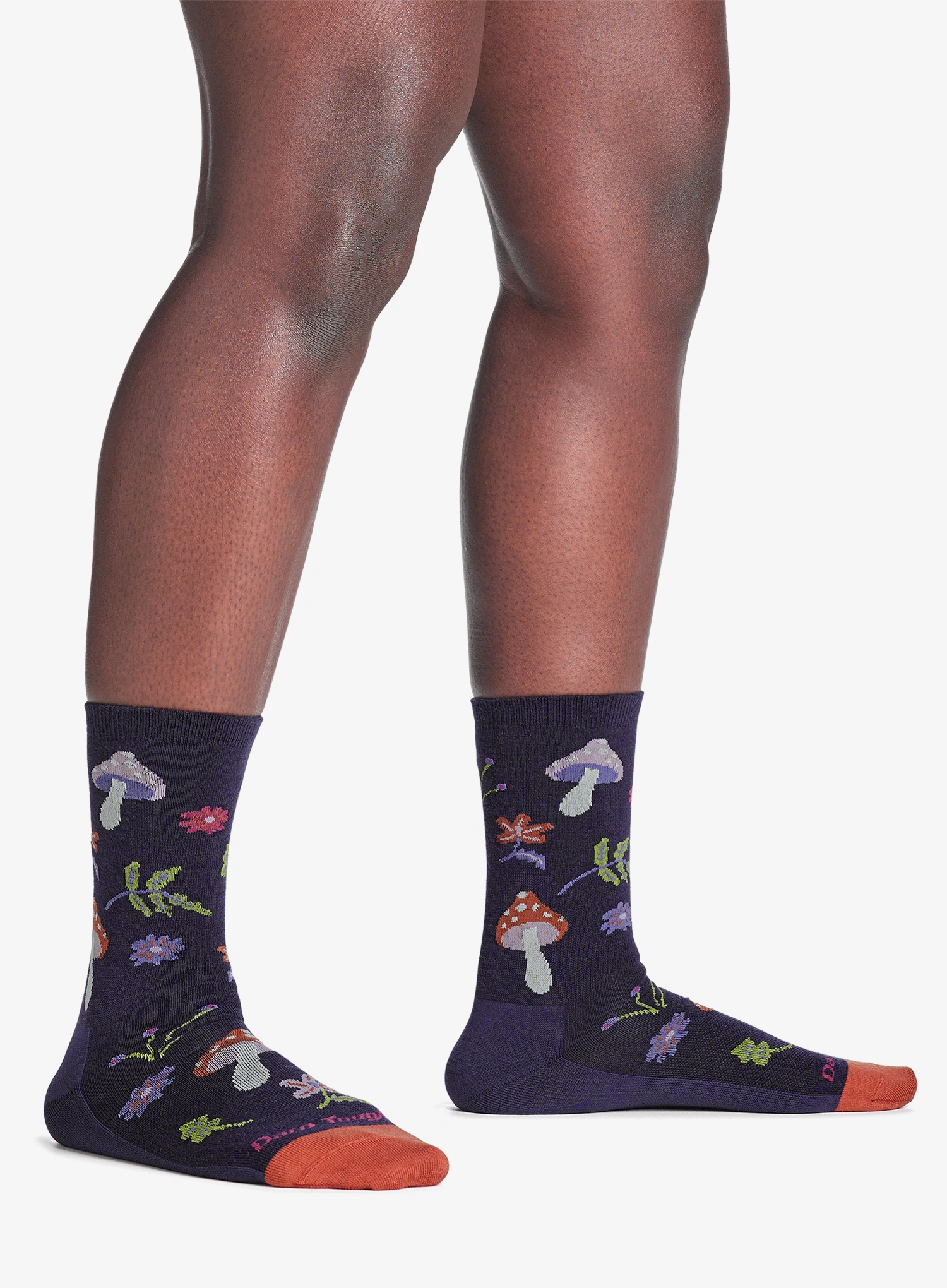 Moteriškos kojinės Darn Tough Shroom Bloom Crew Lightweight - blackberry