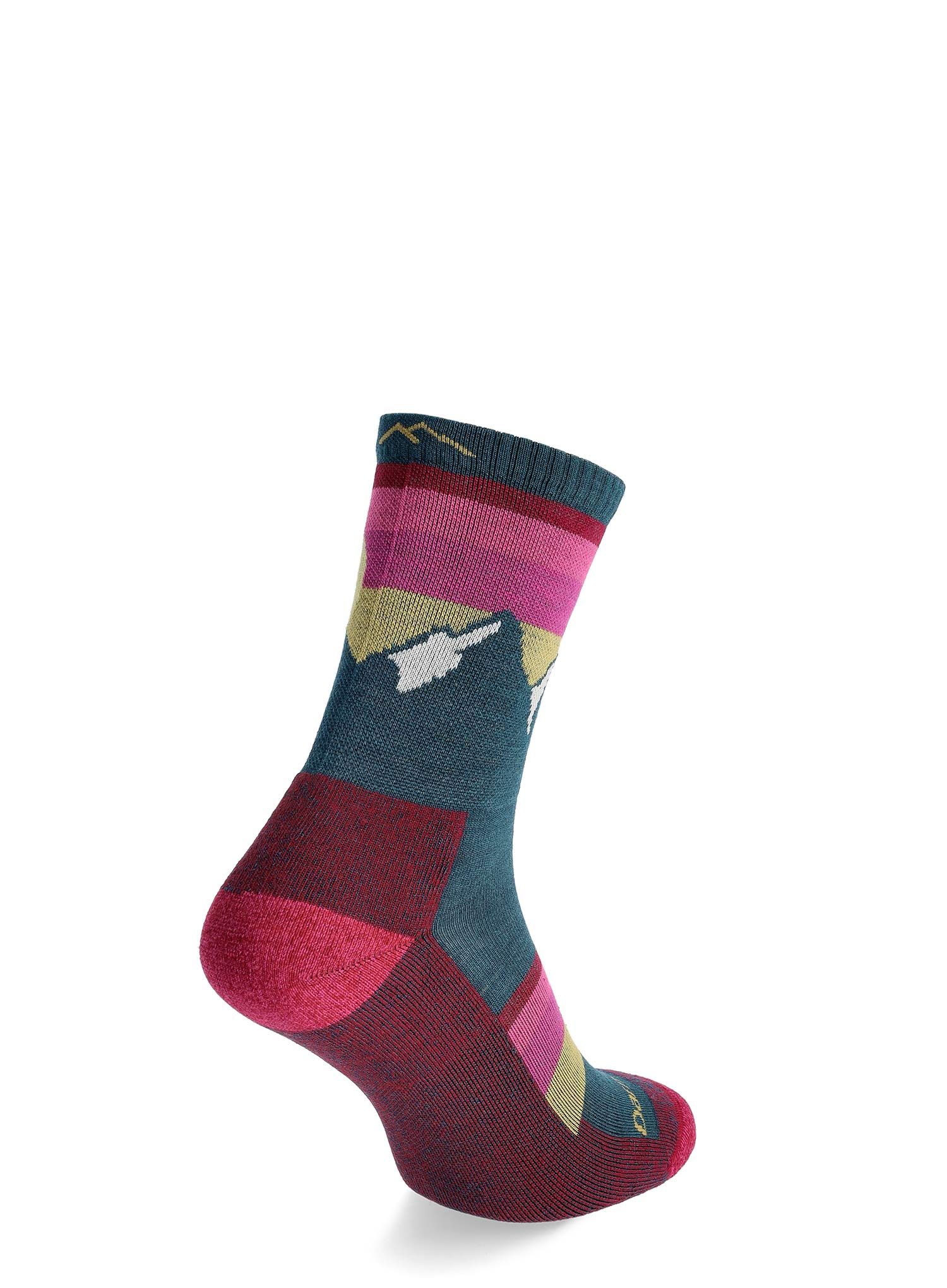 Moteriškos kojinės Darn Tough Sunset Ledge Micro Crew Lightweight with Cushion - dark teal