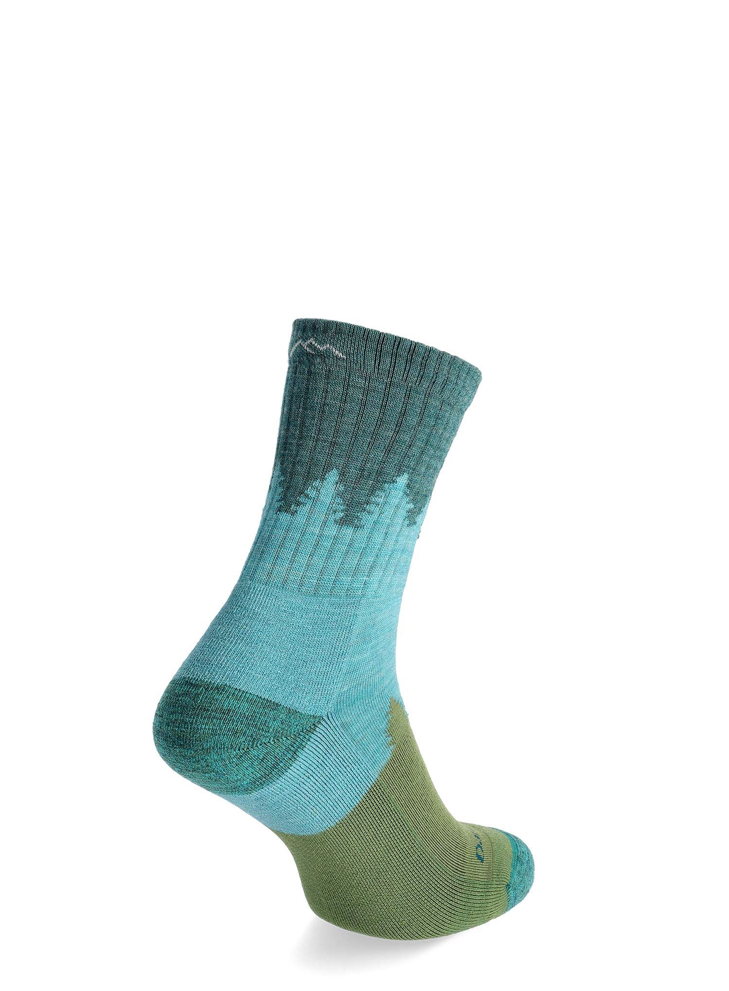Moteriškos kojinės Darn Tough Treeline Micro Crew Midweight with Cushion - aqua