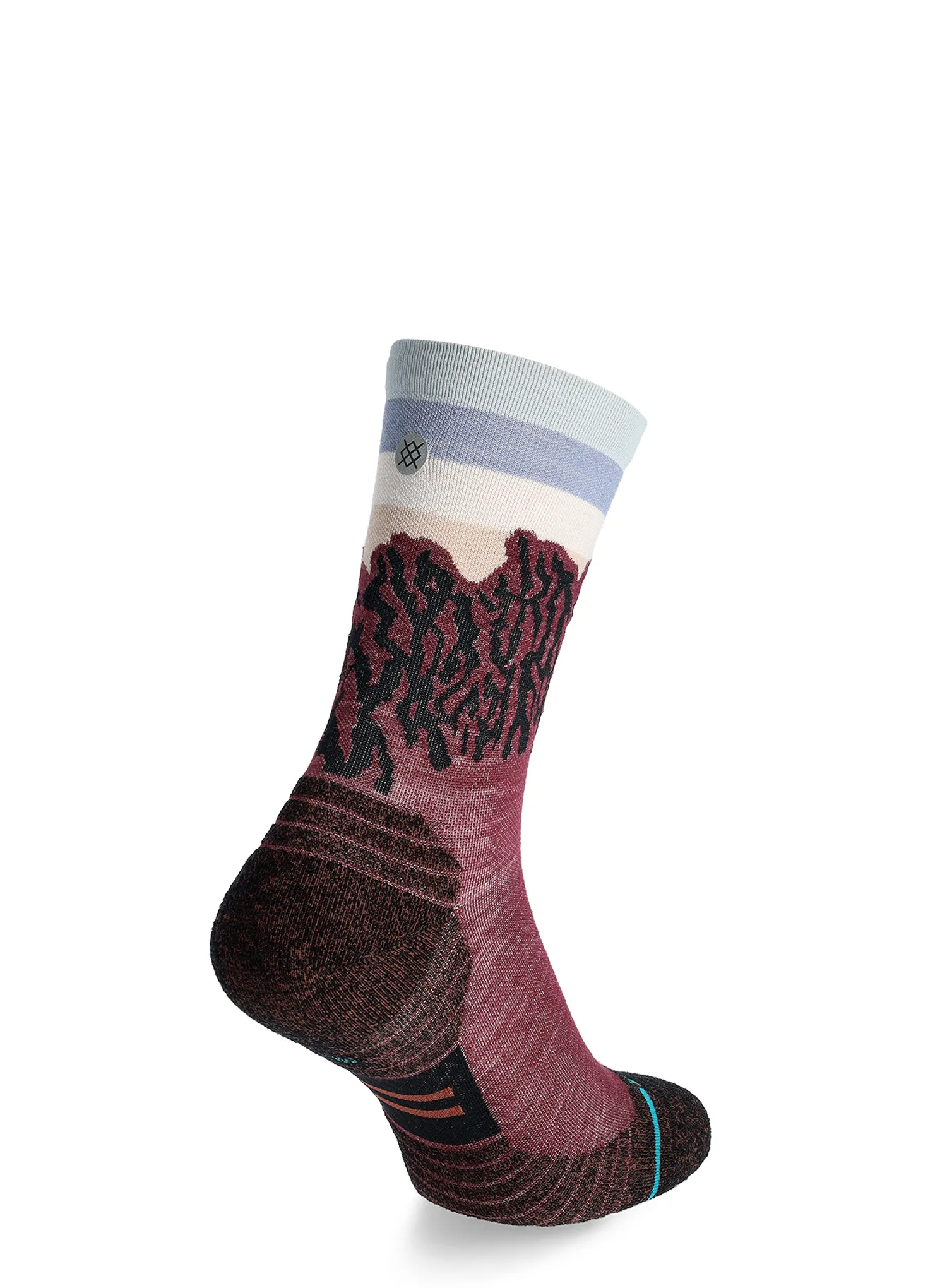 Moteriškos kojinės Stance The Ridge Light Wool Crew - wine