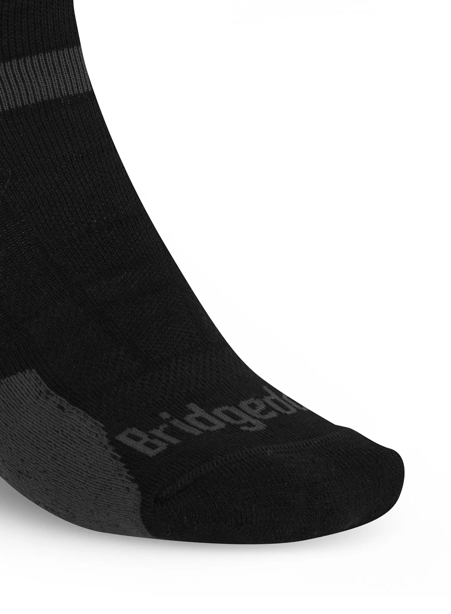 Bėgimo kojinės Bridgedale Ultralight T2 Merino Sport 3/4 Crew - black/grey