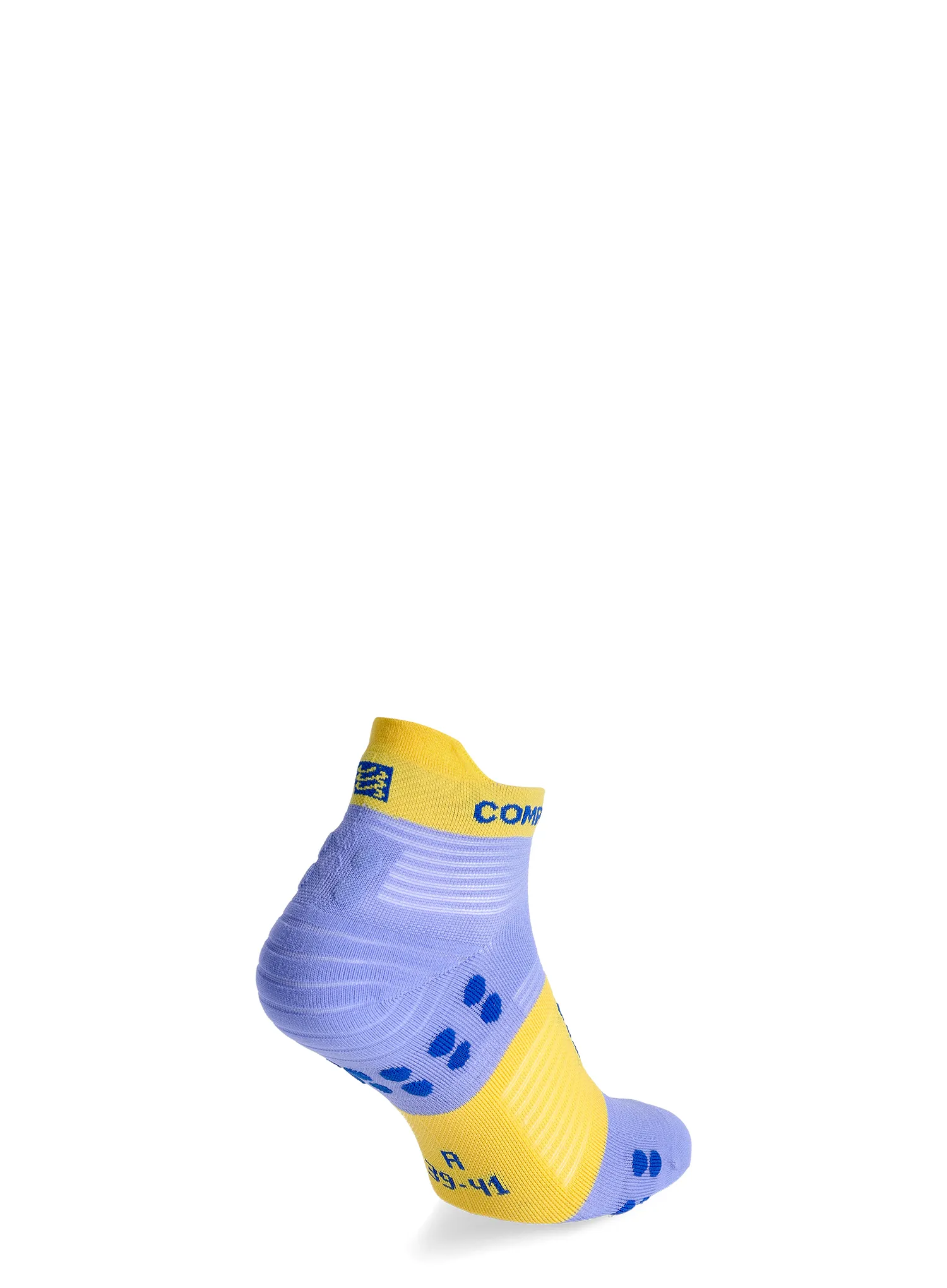 Bėgimo kojinės Compressport Pro Racing Socks v4.0 Run Low - jacaranda/maize
