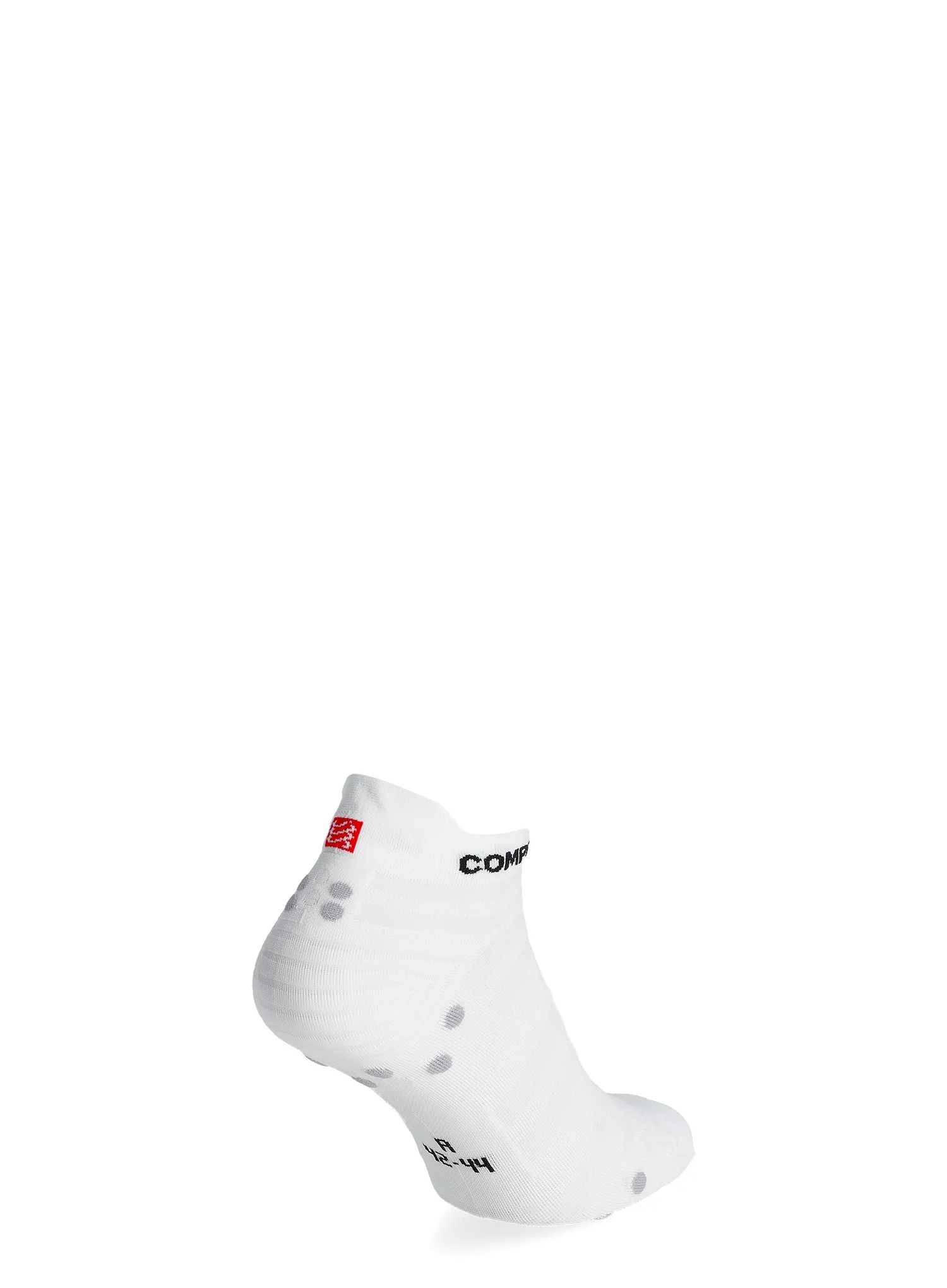 Bėgimo kojinės Compressport Pro Racing Socks v4.0 UL Run Low - white/alloy