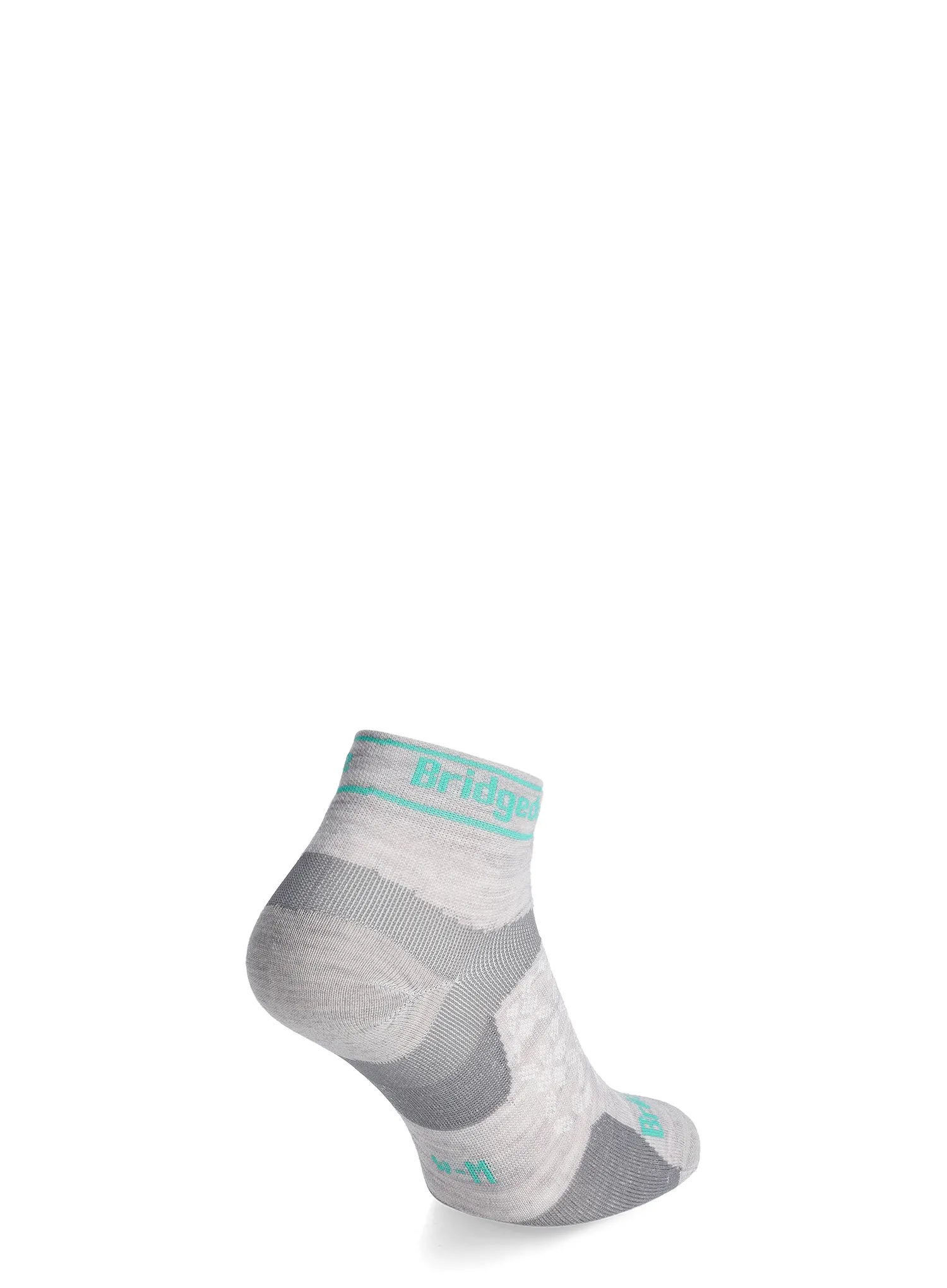 Moteriškos bėgimo kojinės Bridgedale Trail Run Ultralight Zero Merino Sport Low - silver
