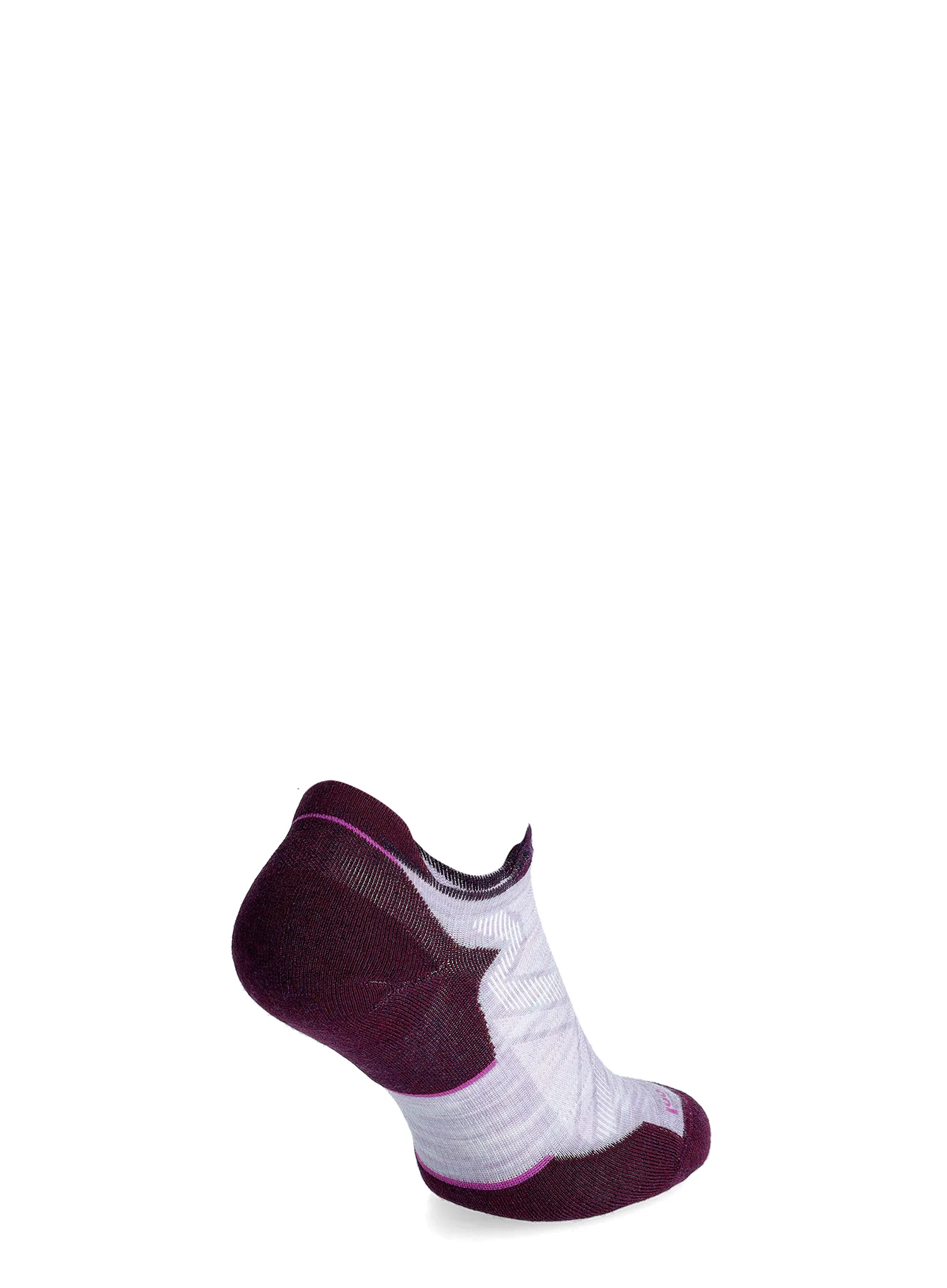 Moteriškos bėgimo kojinės Smartwool Run Targeted Cushion Low Ankle Socks - purple/white