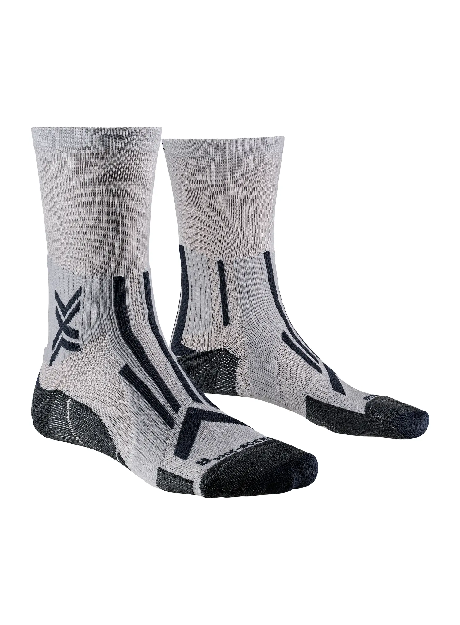 Bėgimo kojinės X-Socks Trailrun Perform Crew - pearl grey/charcoal