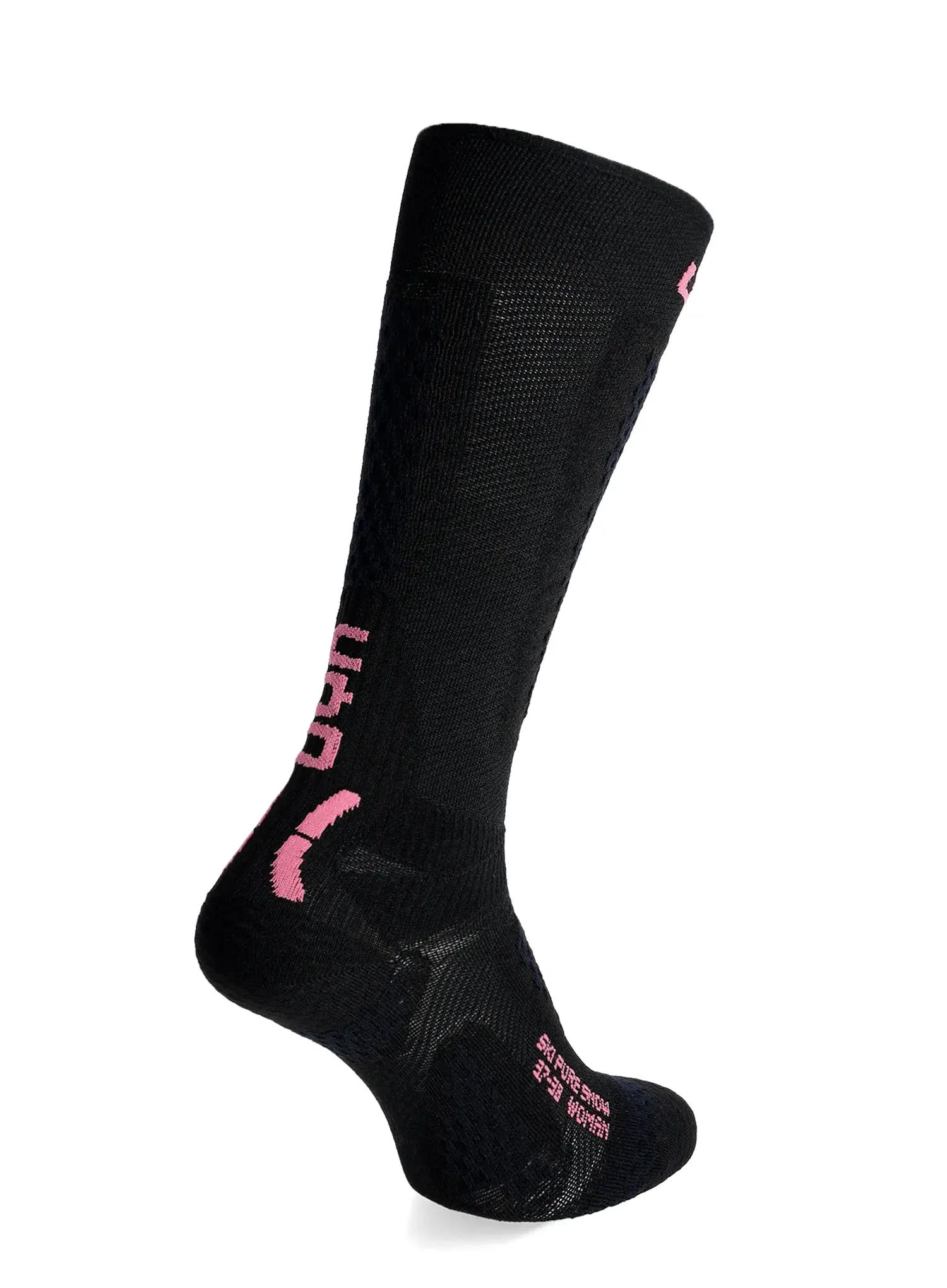 Moteriškos slidinėjimo kojinės UYN Ski One Pure Snow Socks  - black/pink
