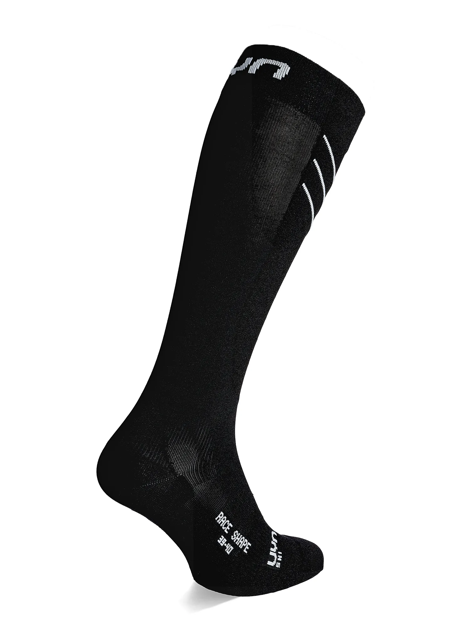 Moteriškos slidinėjimo kojinės UYN Ski Race Shape Socks - black/white