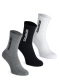 Kojinės Salomon Everyday Crew 3Pack - black/white/med grey melange