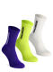 Kojinės Salomon Everyday Crew 3Pack - vanilla ice/acid lime/blue