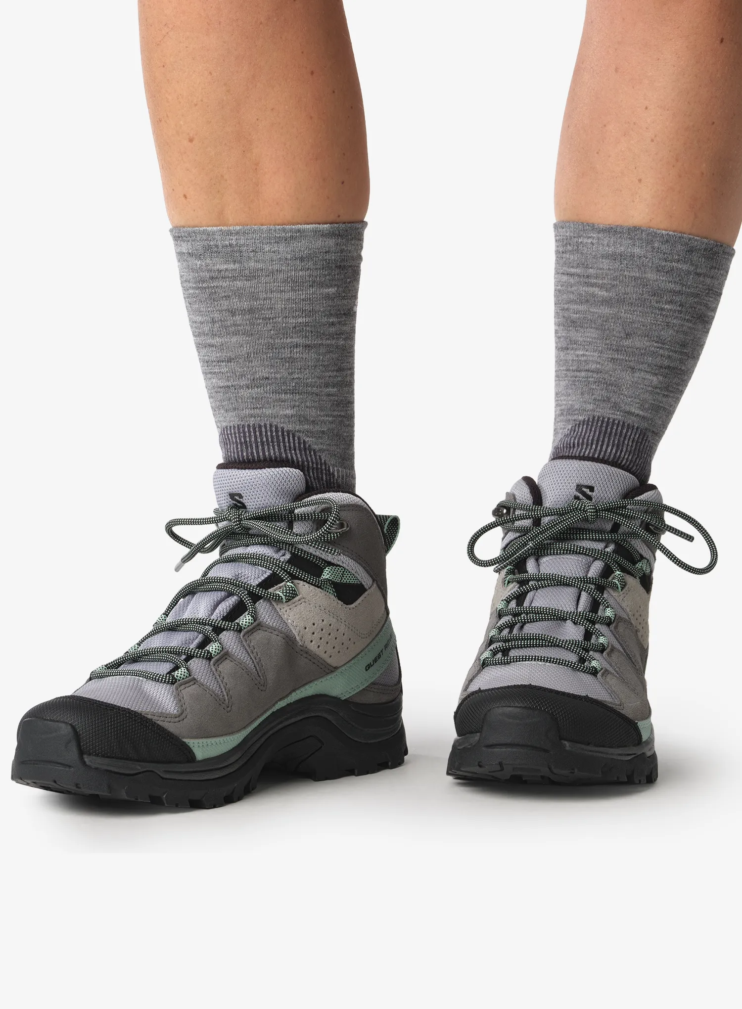 Kojinės Salomon X Ultra Access Crew 2-Pack - anthracite/black