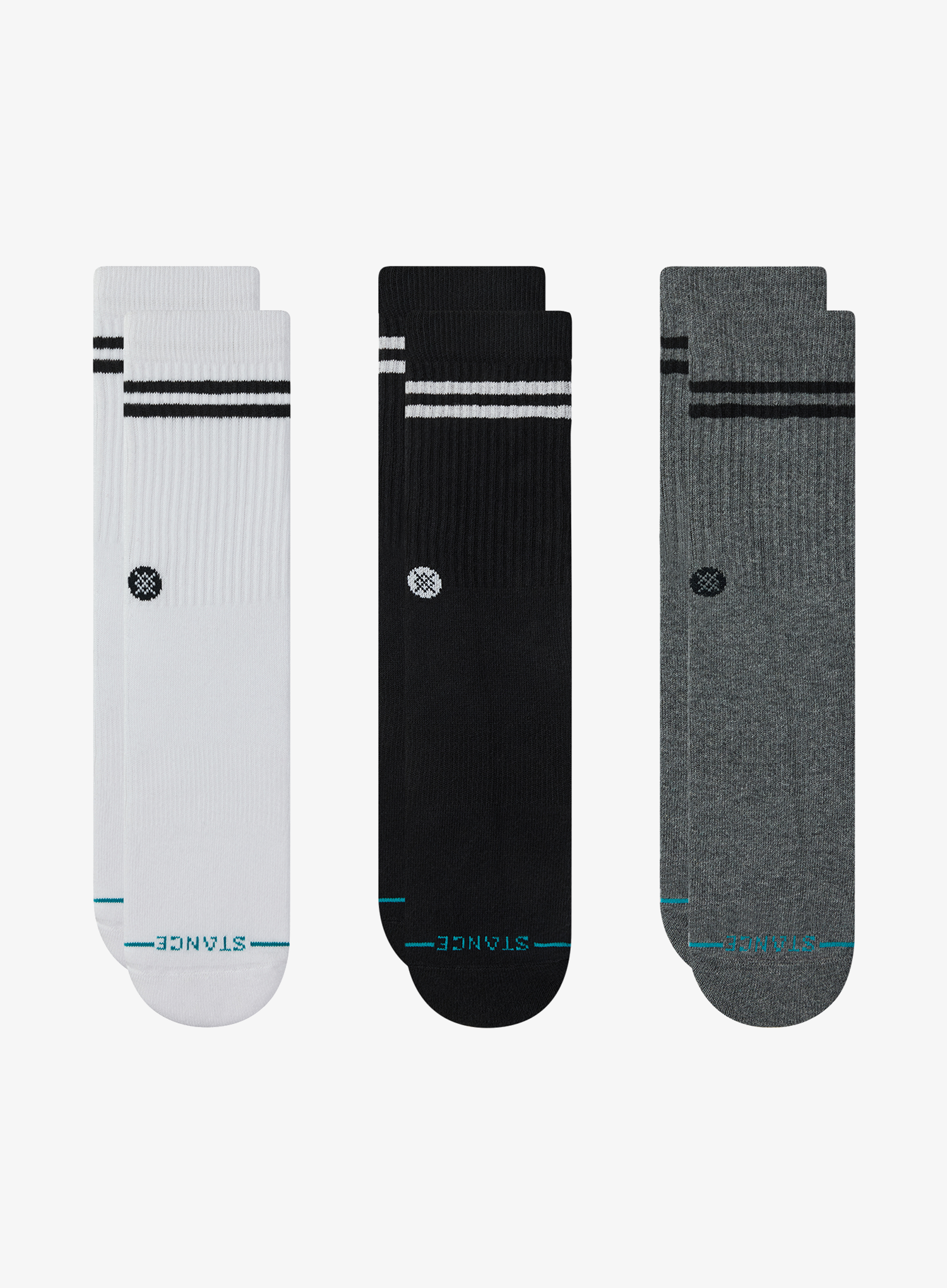 Kojinės Stance Core 3 Pack Crew Sock - multi