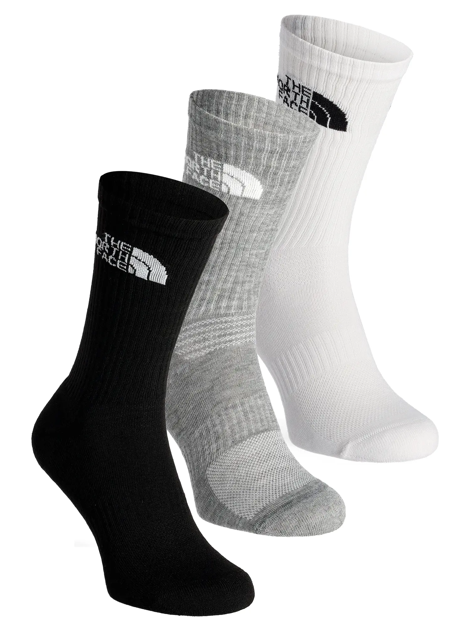 Kojinės The North Face Multi Sport Cush Crew Sock 3-Pack - black assorted