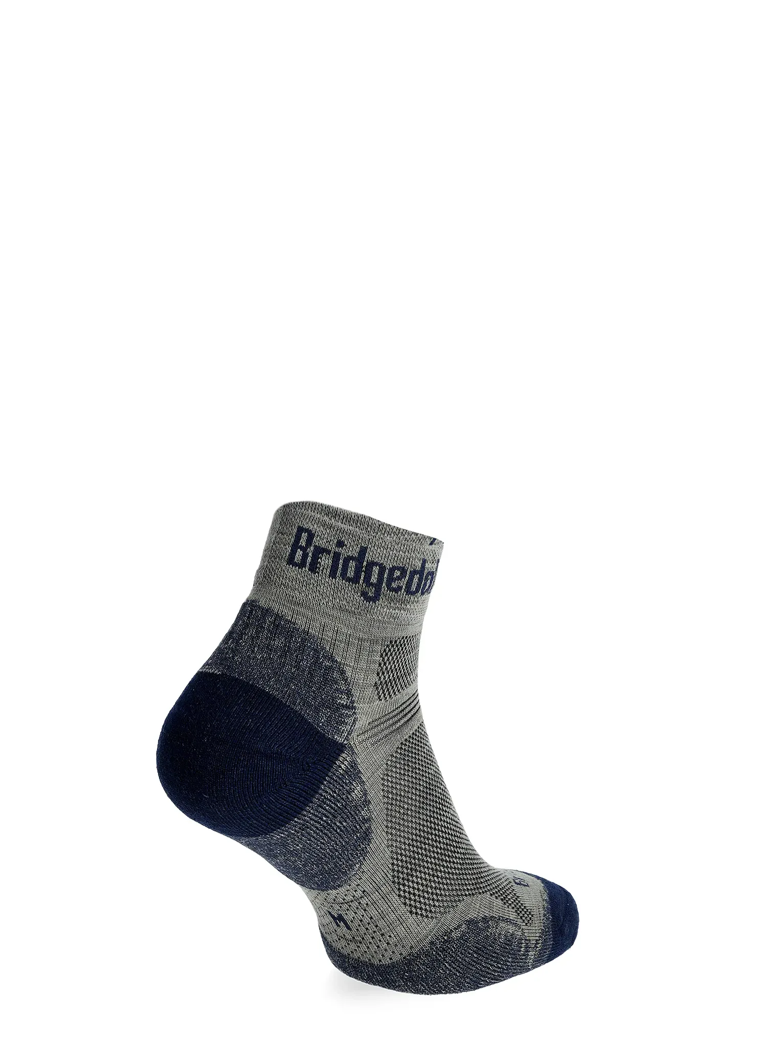 Žygio kojinės Bridgedale Hike Ultralight Performance Ankle - khaki/navy
