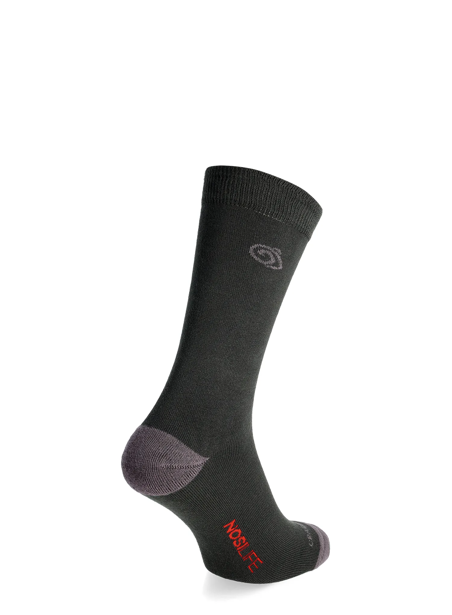 Žygio kojinės Craghoppers NosiLife Travel Single Pack Socks - black pepper/mid grey