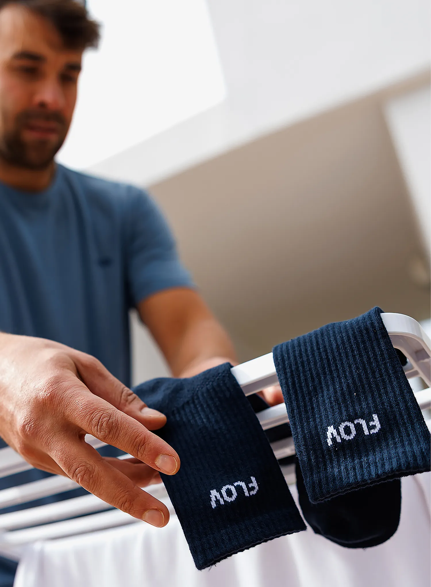 Žygio kojinės Flov Supai Mid - navy