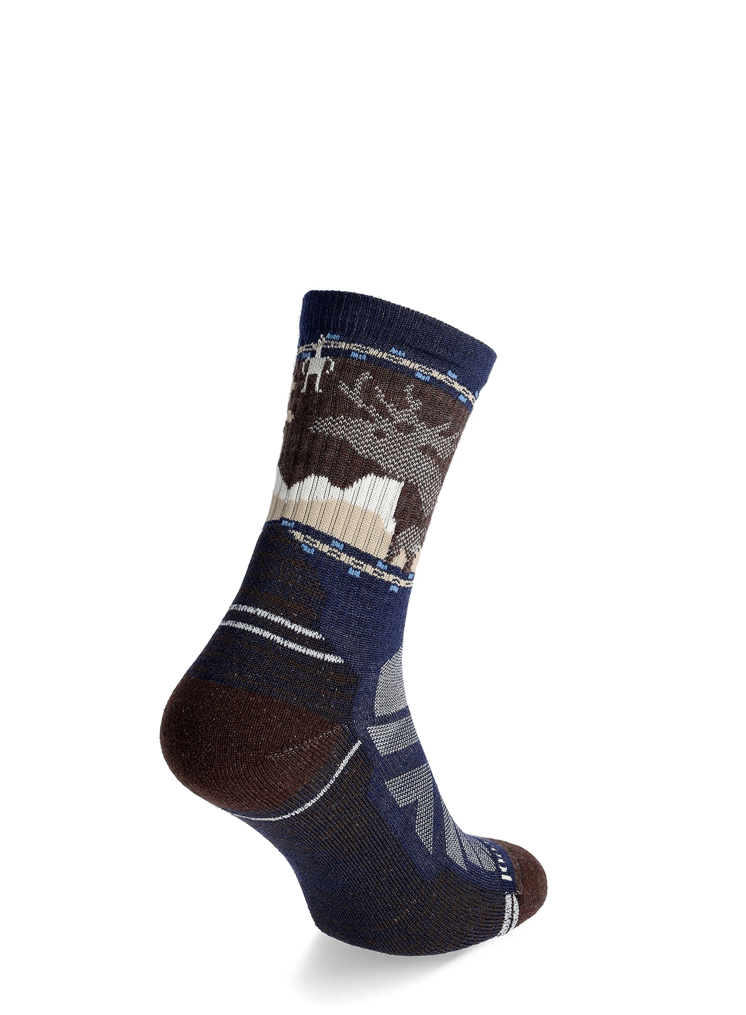 Žygio kojinės Smartwool Hike Light Cushion Mountain Moose Crew Socks - deep navy