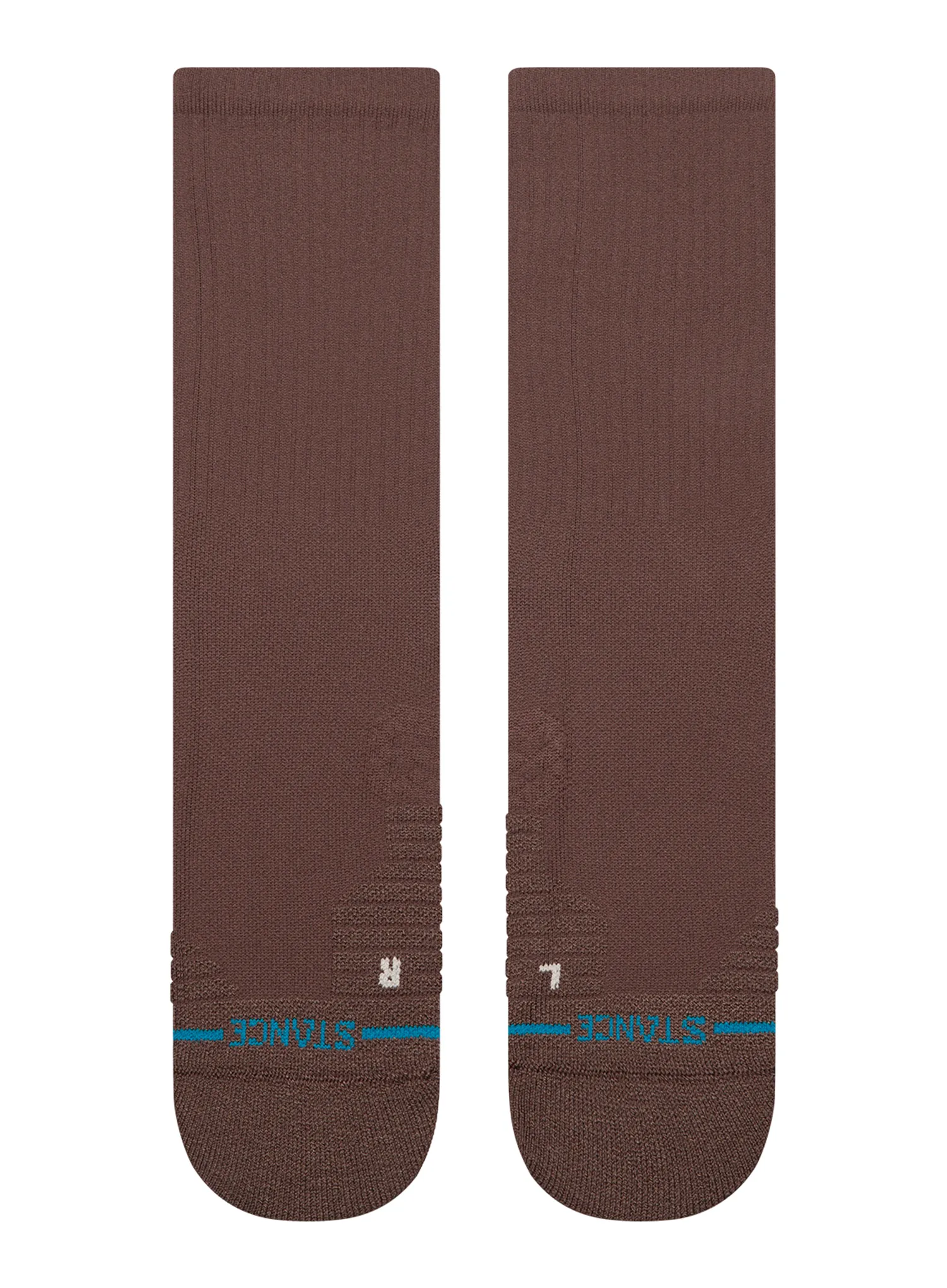 Žygio kojinės Stance Solid Mid Ribbed Crew - brown