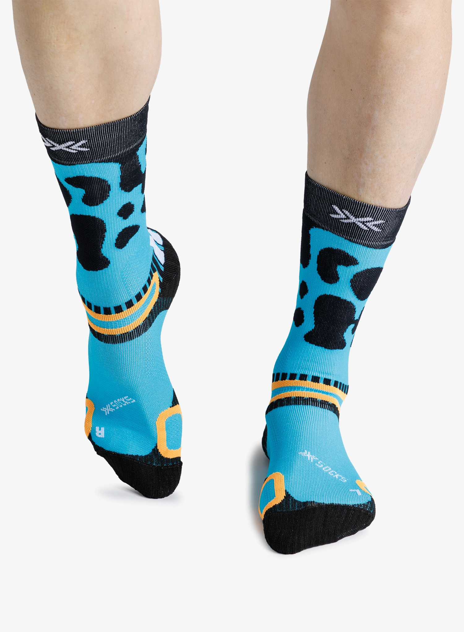 Žygio kojinės X-Socks Hike Discover Crew - punchy blue frog