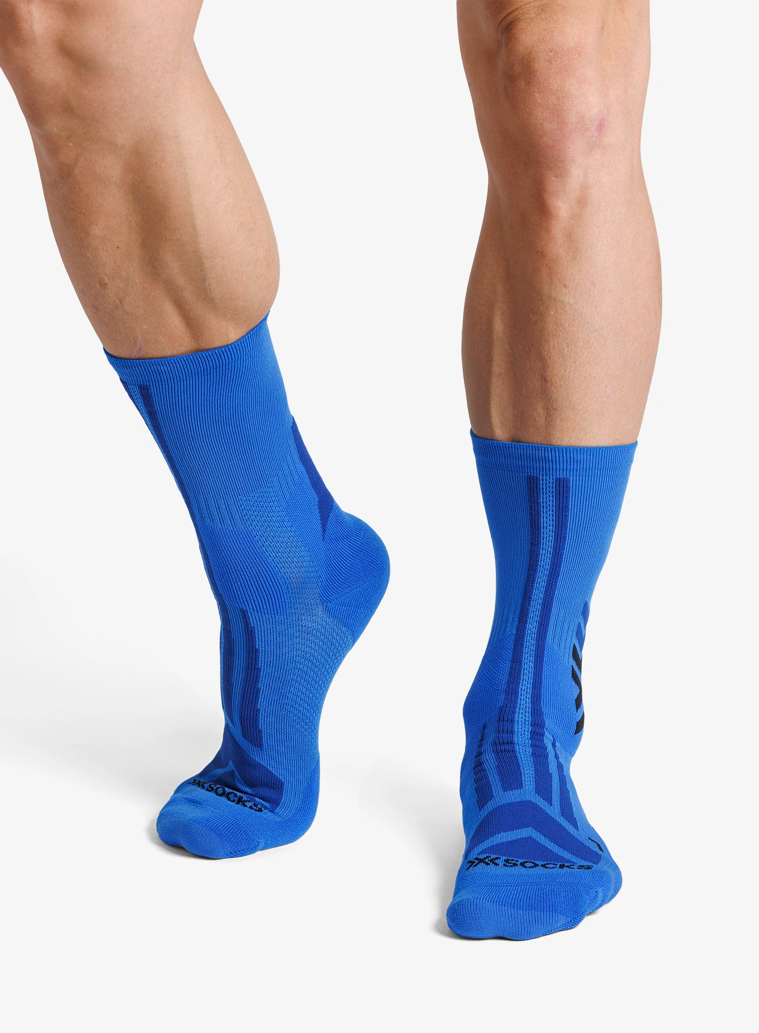 Žygio kojinės X-Socks Hike Discover Crew - twyce blue/blue
