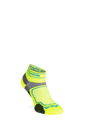 Kojinės bėgimo Bridgedale Ultralight T2 Coolmax Sport Low - yellow