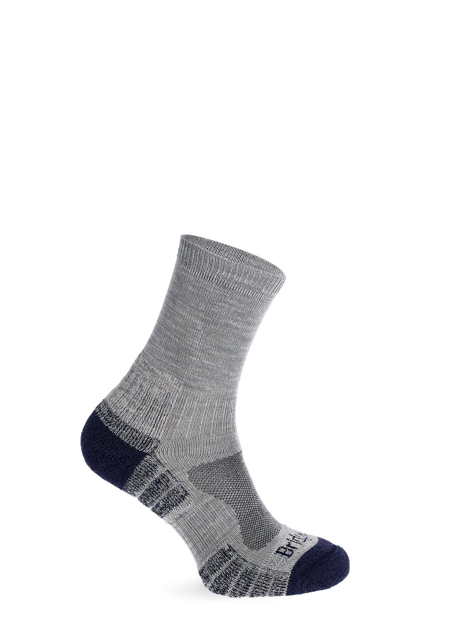 Žygio kojinės Bridgedale Hike Lightweight Merino Performance 3/4 Crew - silver/navy