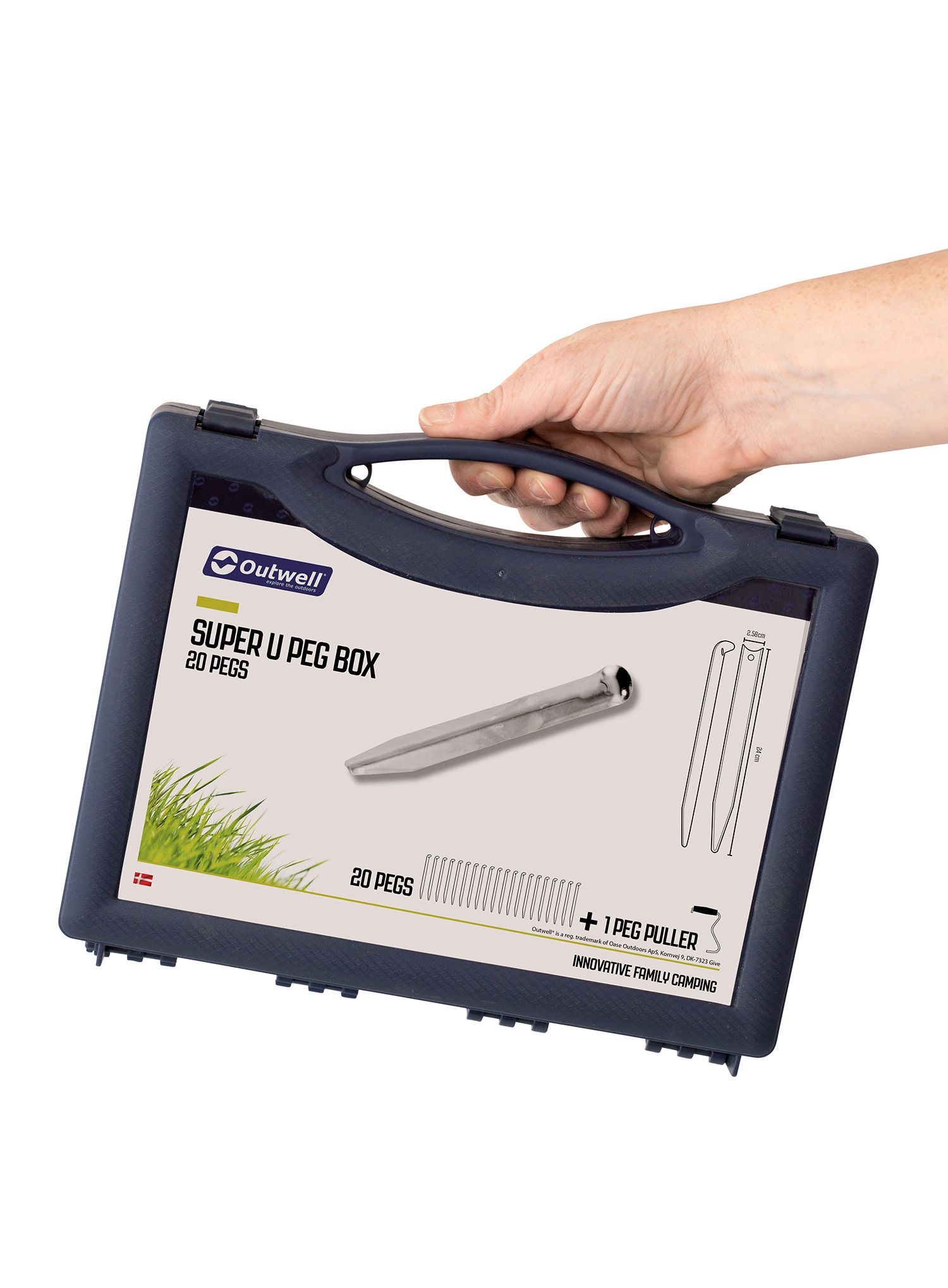Palapinių kuoliukai Outwell Super U-Peg Box