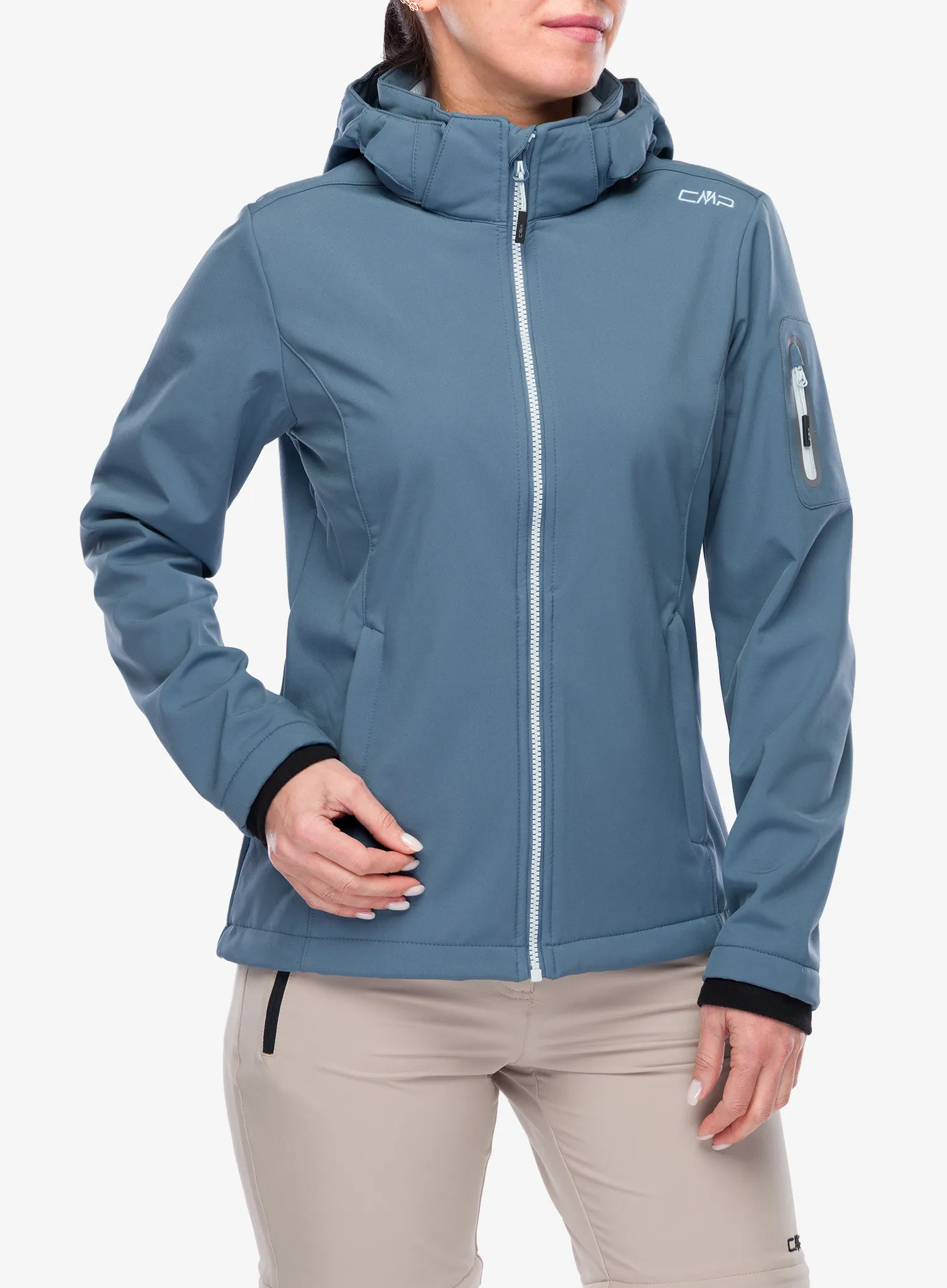 Moteriška softshell CMP Wilma Jacket Zip Hood - space