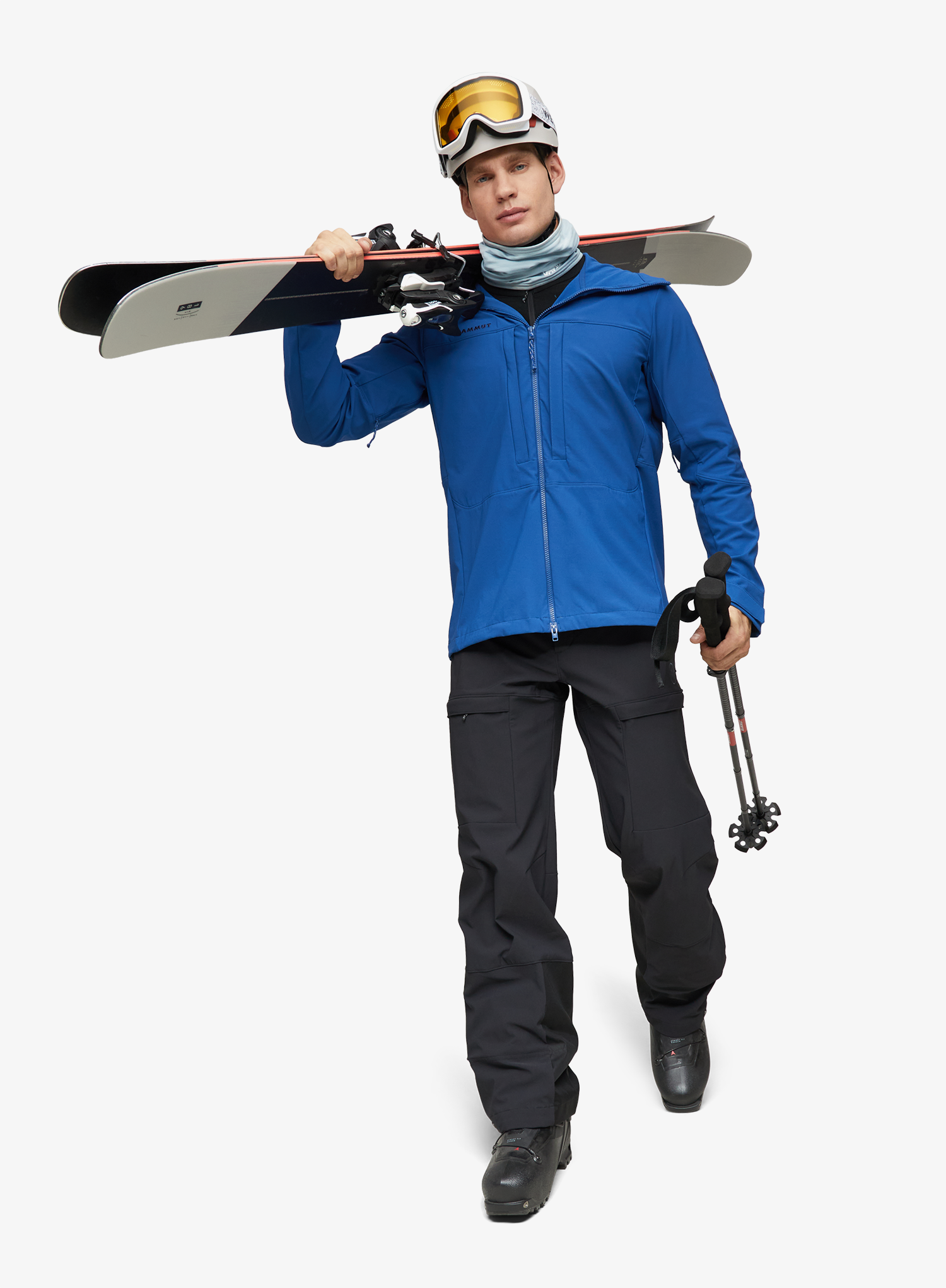 Softshell striukė Mammut Skintrack SO Hooded Jacket - tschiel