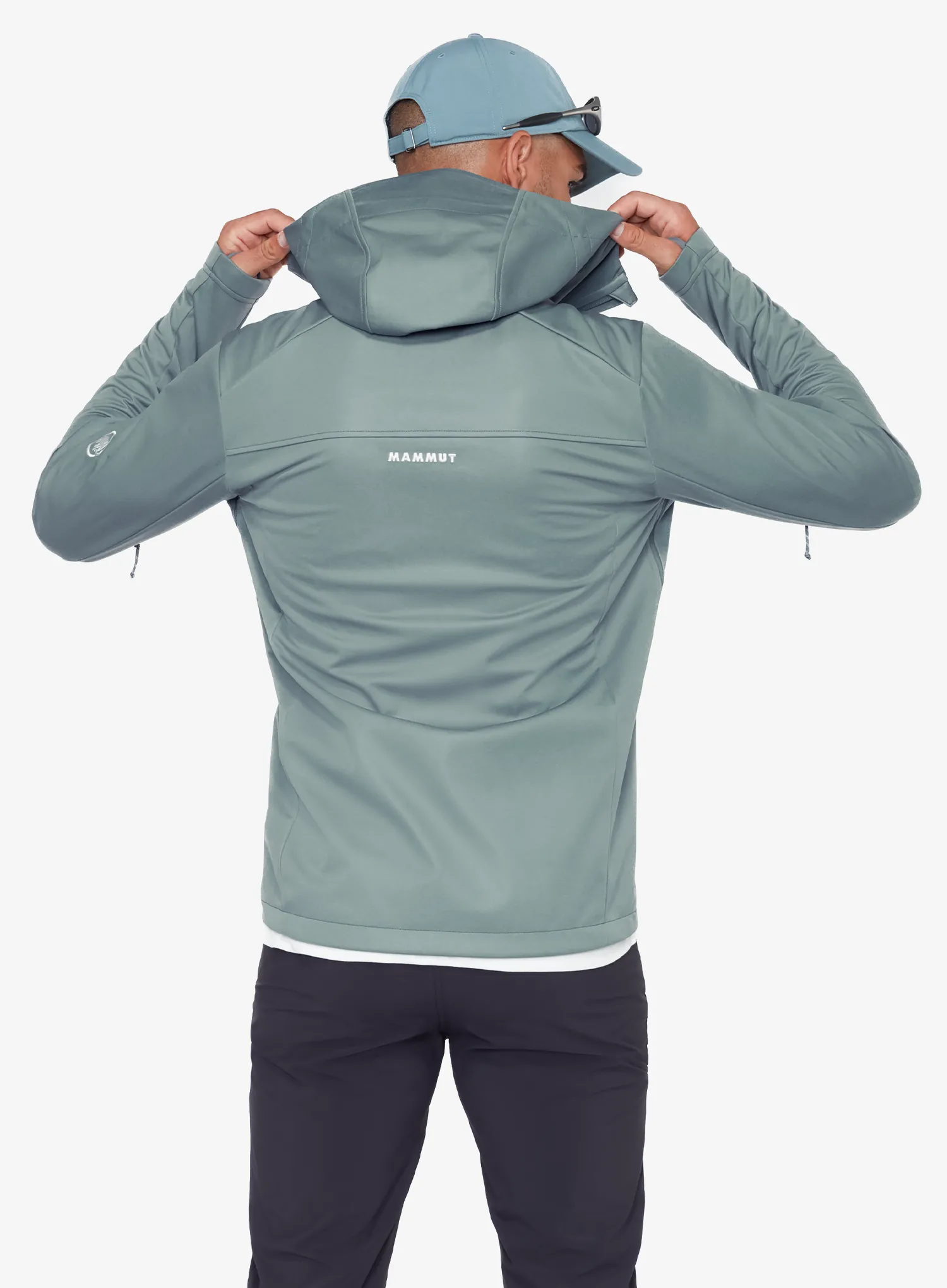 Softshell striukė Mammut Ultimate VIII SO Hooded Jacket - strata/black