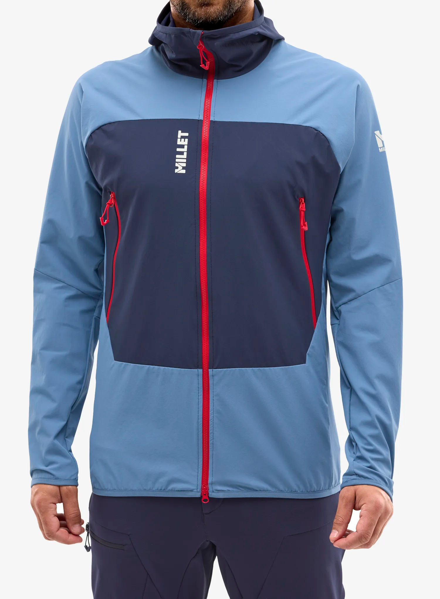 Softshell striukė Millet Fusion Xcs Hoodie - coronet blue/saphir
