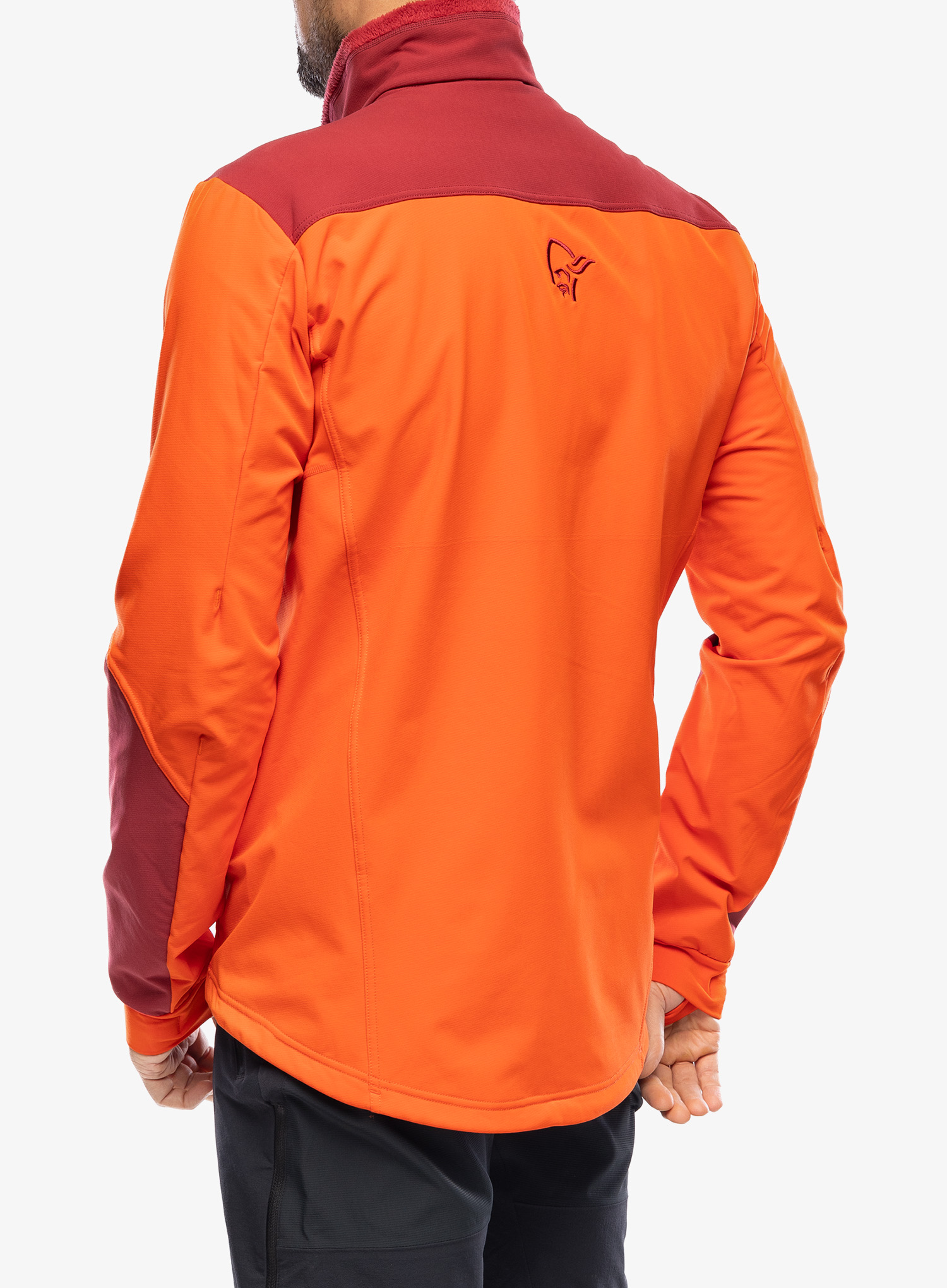 Softshell striukė Norrona Trollveggen Hiloflex200 Jacket - arednalin/rhubarb