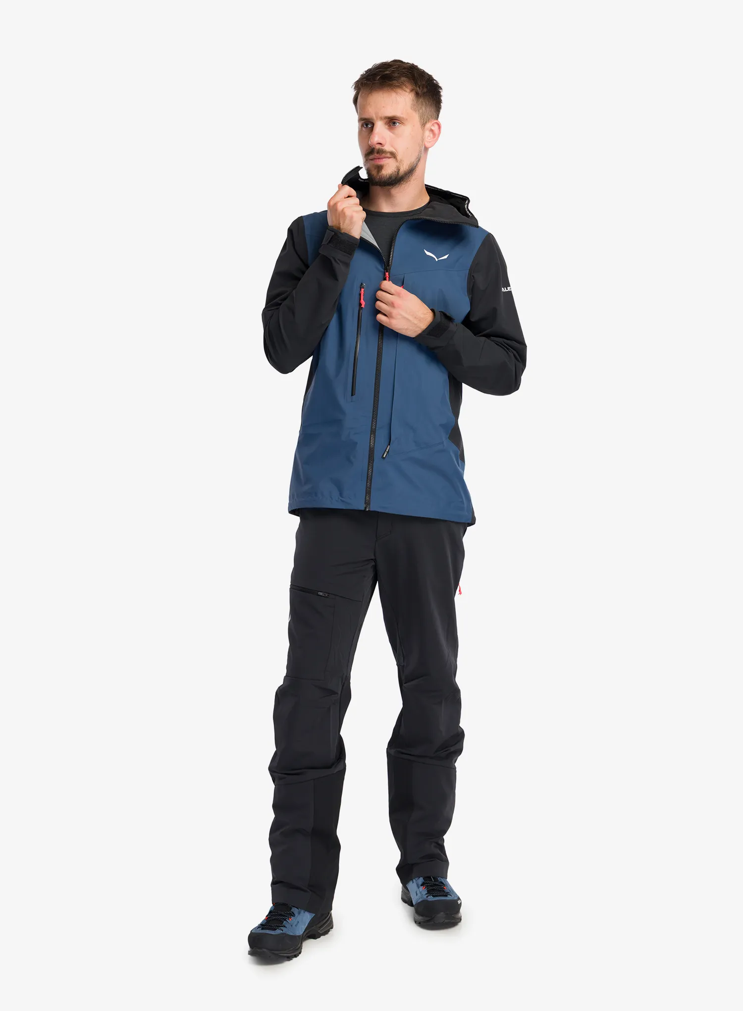 Softshell striukė Salewa Sella Durastretch Hybrid Jacket - black out