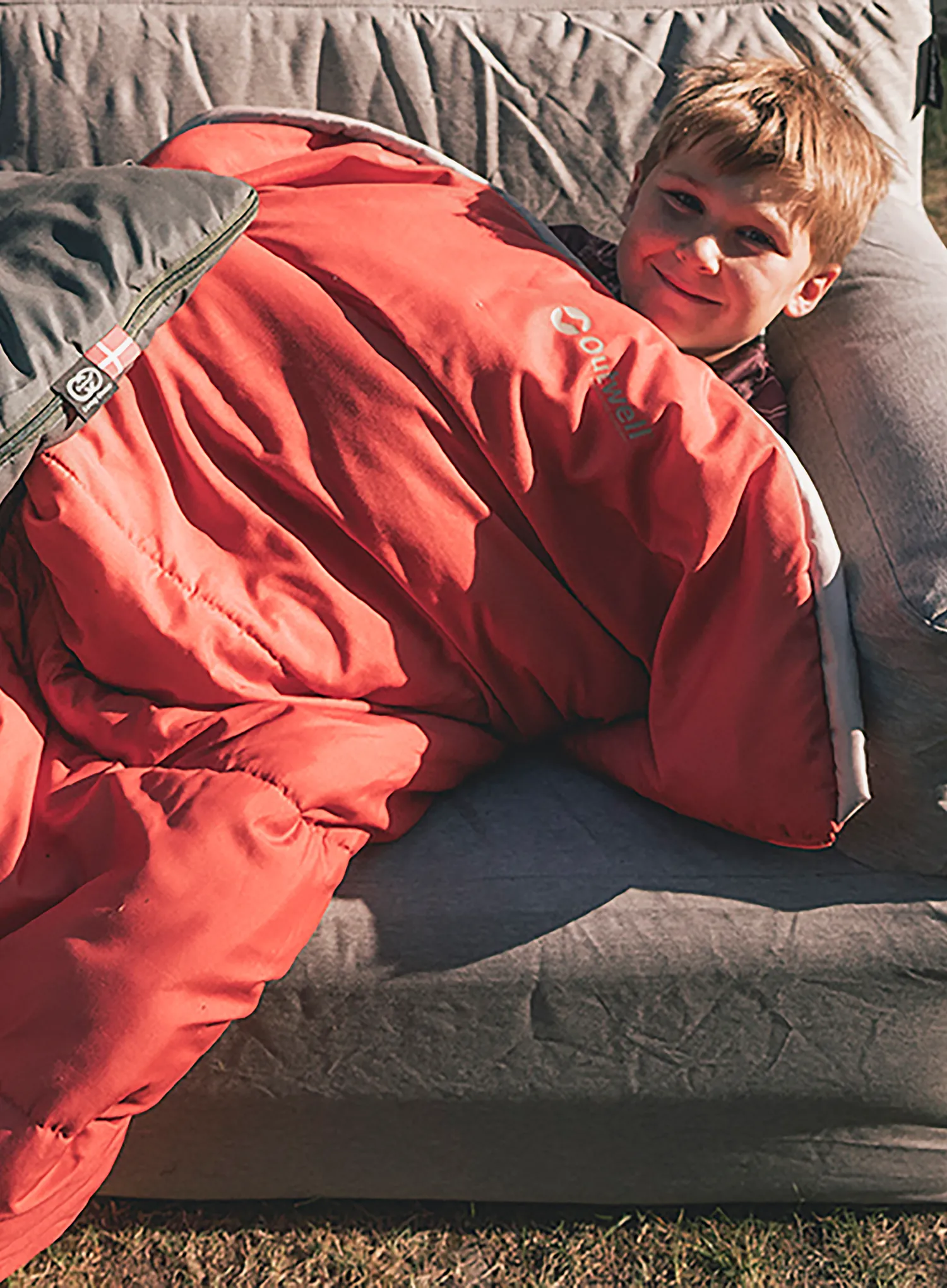 Miegmaišis vaikui Outwell Champ Kids (130 cm) - burnt red
