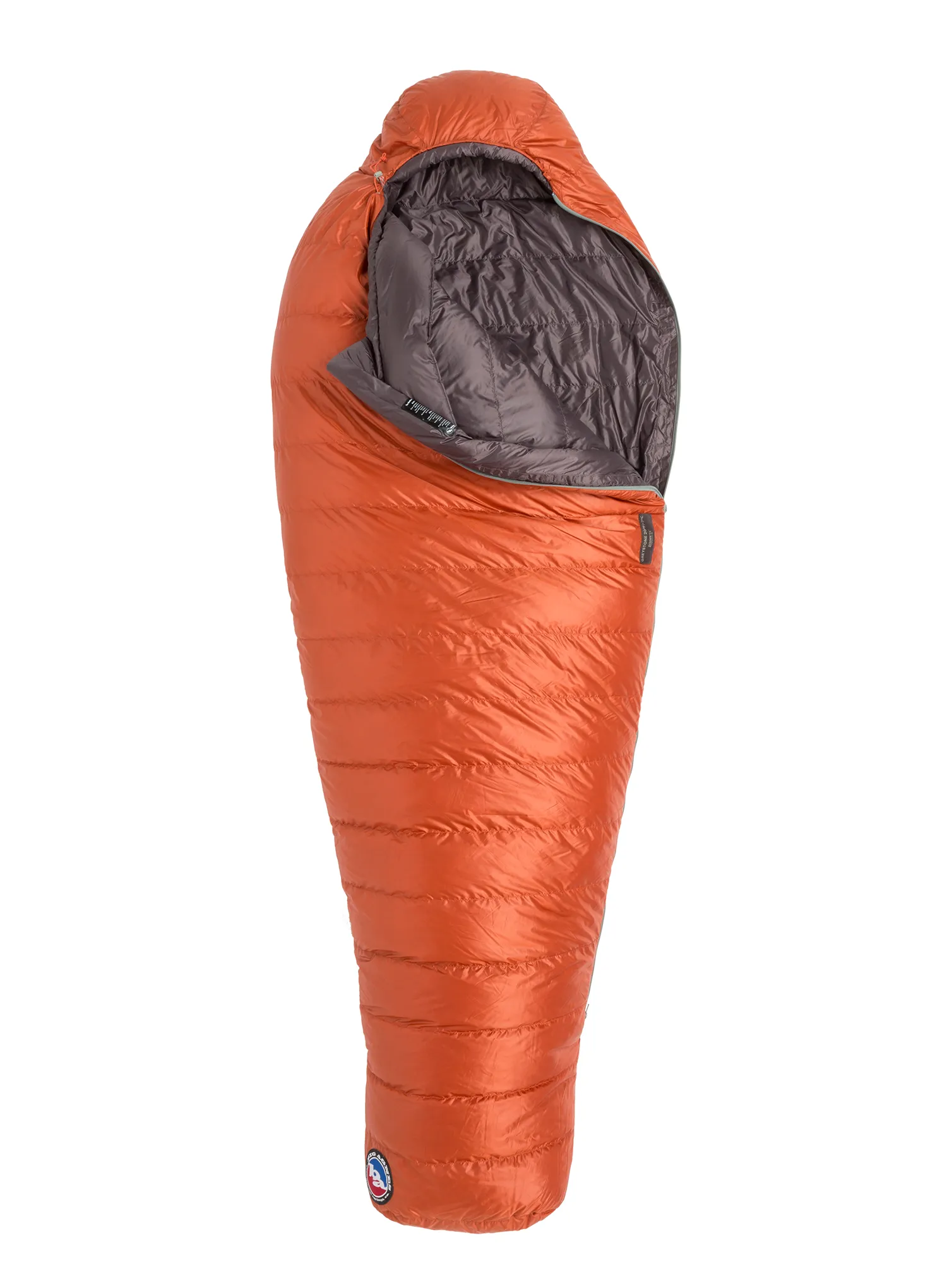 Pūkinis miegmaišis Big Agnes Greystone 30 Regular (183 cm) - rooibos