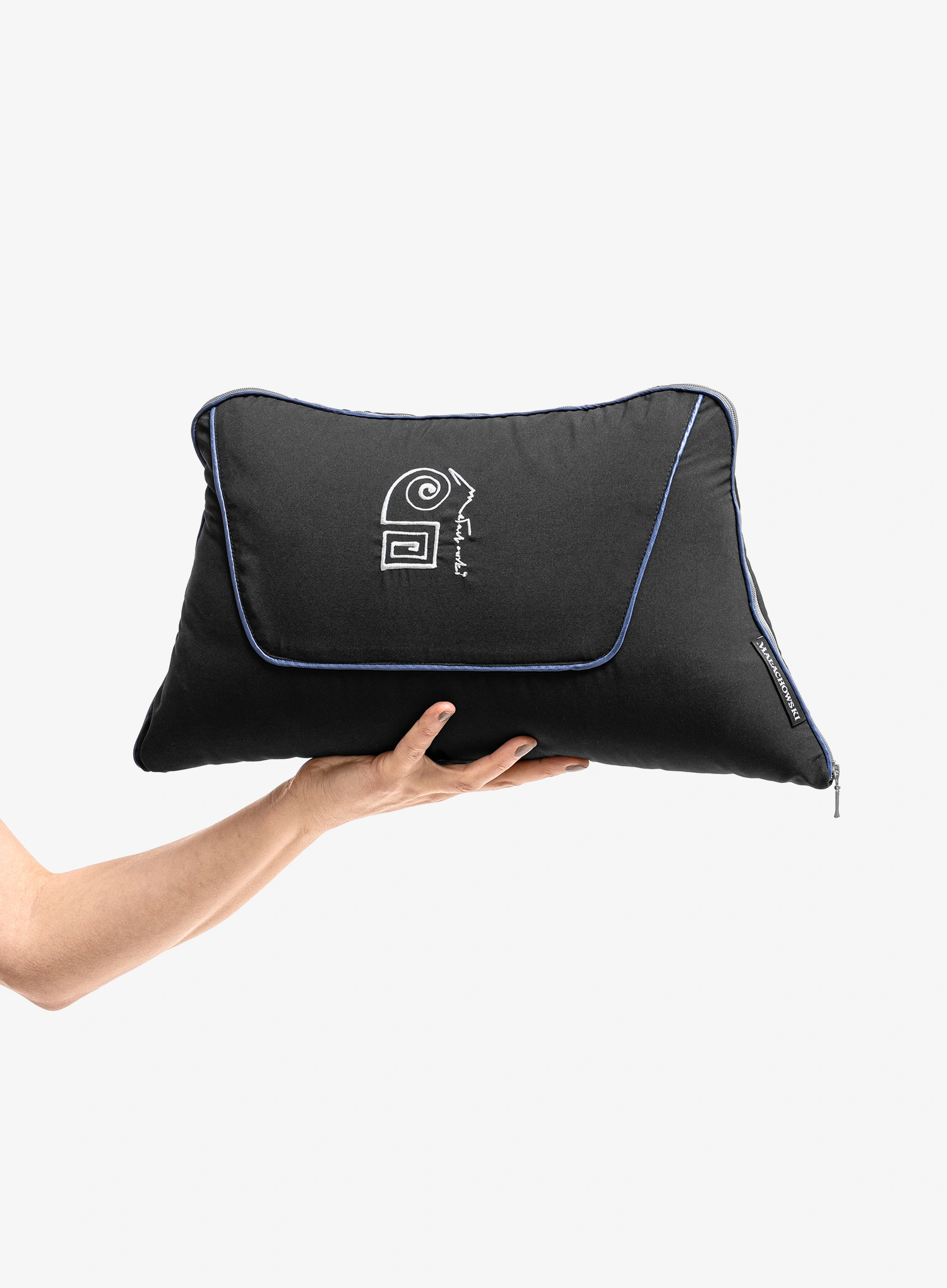 Pūkinis miegmaišis Małachowski Travel Blanket - navy/navy