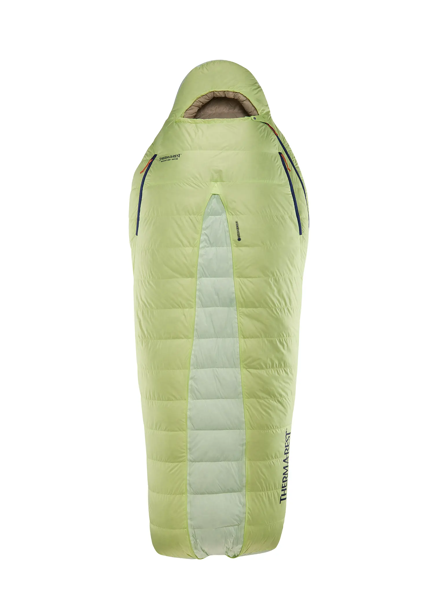 Pūkinis miegmaišis Therm a Rest Boost 650 32F/0C Regular (183 cm) - meadow green