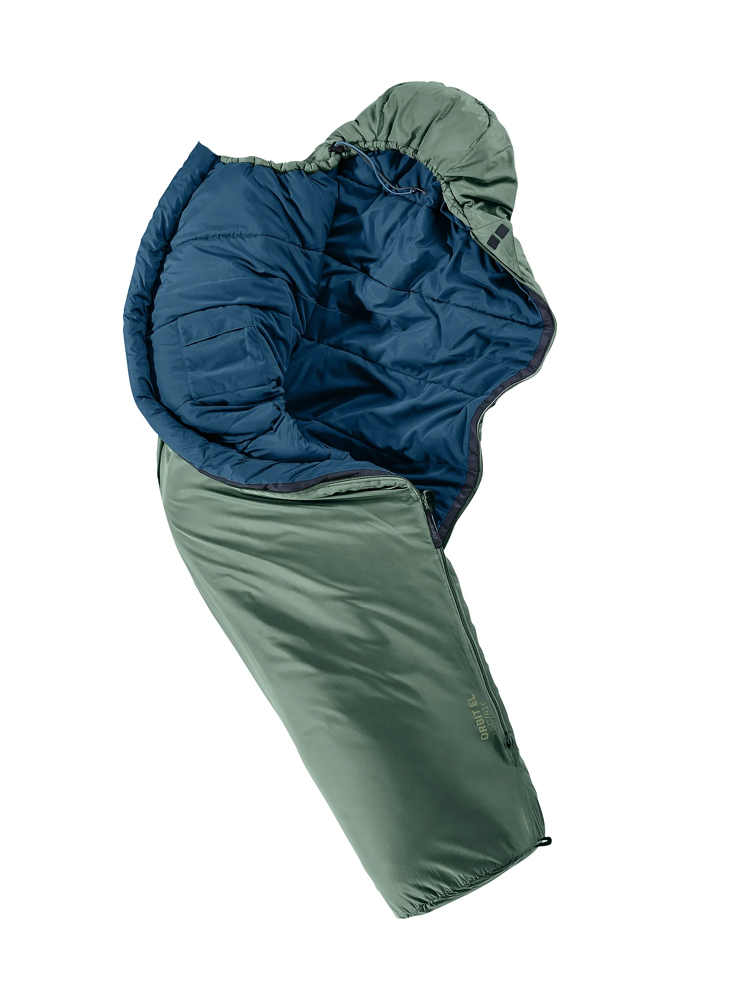 Sintetinis miegmaišis Deuter Orbit EL +5 (200 cm) - ivy/ink